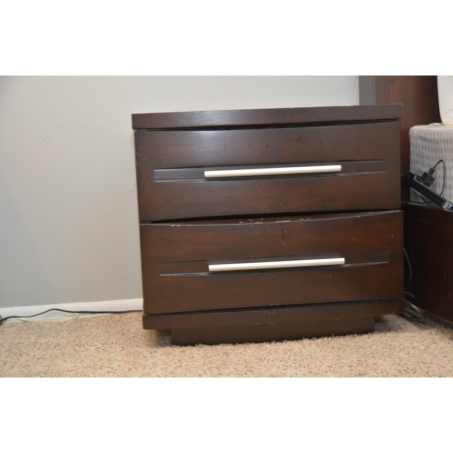 Raymour & Flanigan 2 Drawer Nightstand - image-1