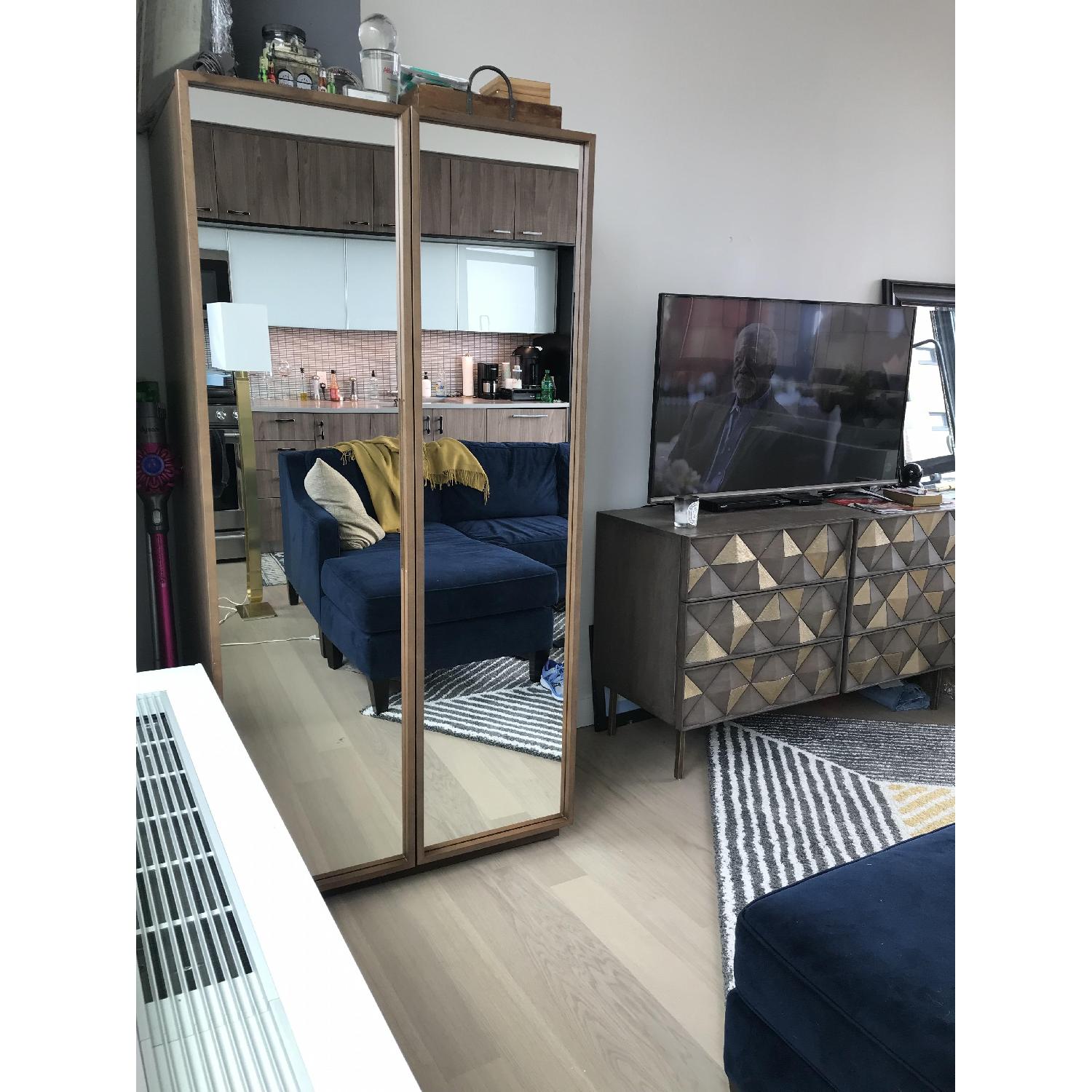 CB2 Mirror Wardrobe/Armoire - image-5