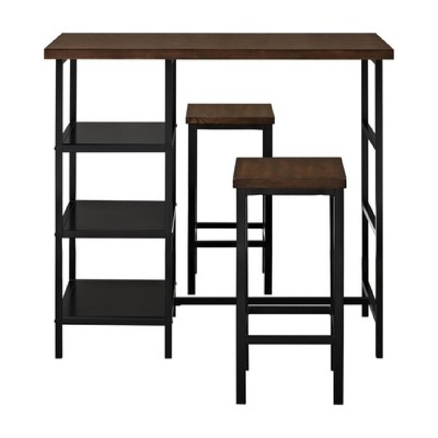 Pub Height Table w/ 2 Stools - image-0
