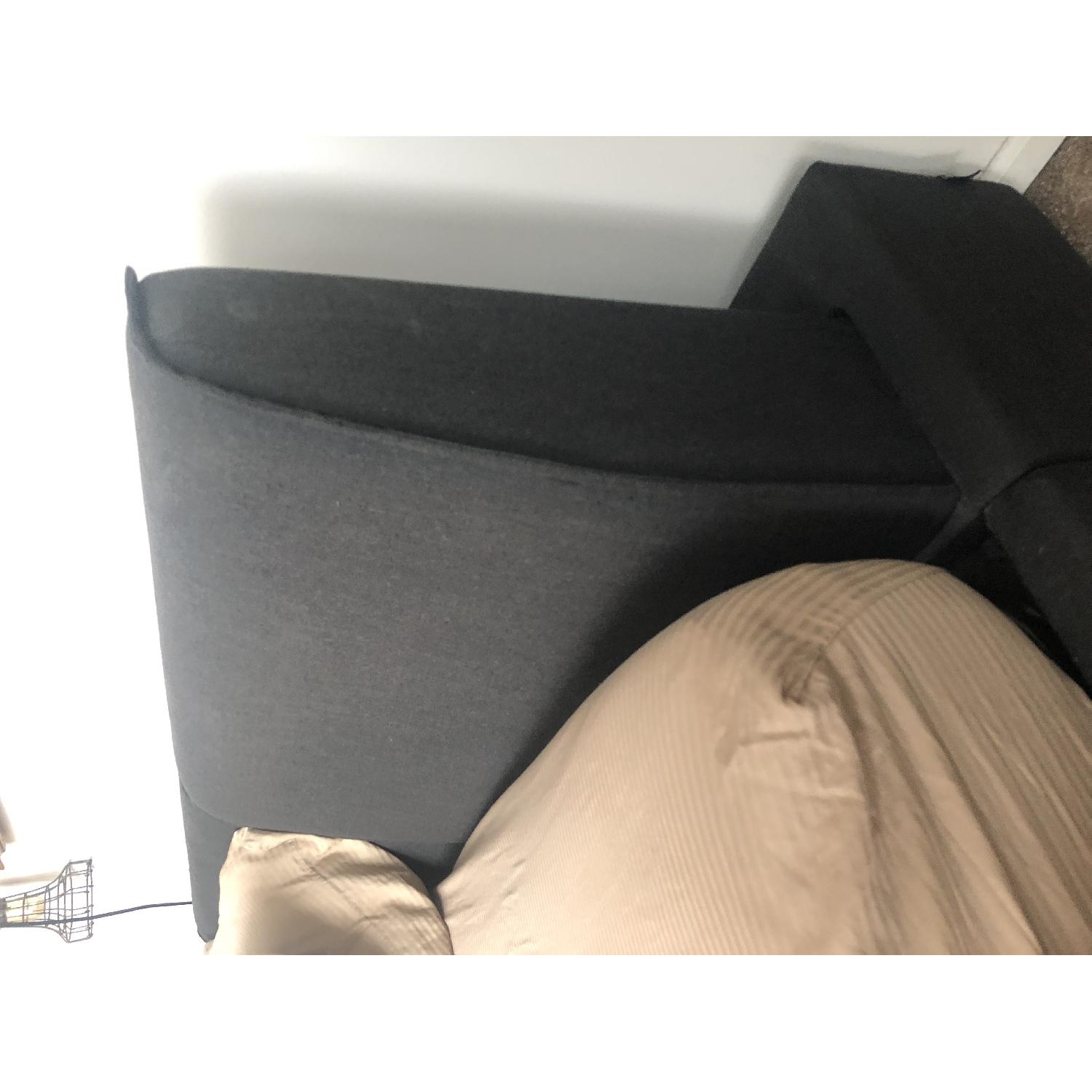 Calligaris Fully Upholstered Italian Bed w/ Storage - image-5