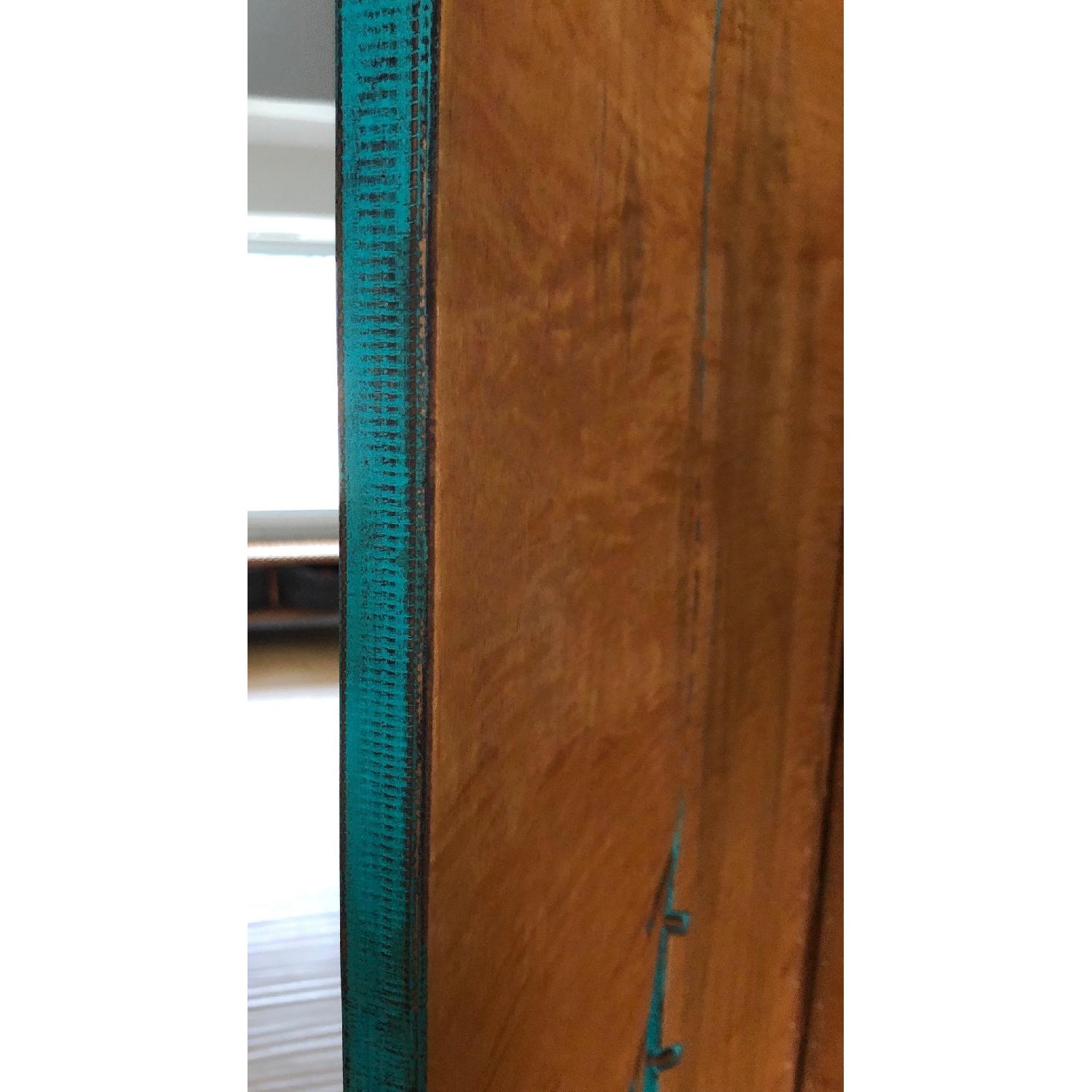 Artist Made Folding Screen w/ Leather Hinges - image-5