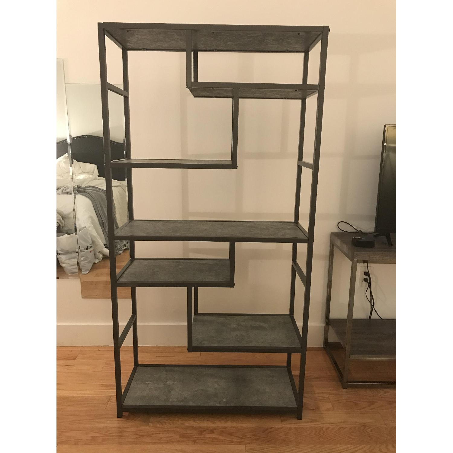 Dark Grey Shelving Units - image-1