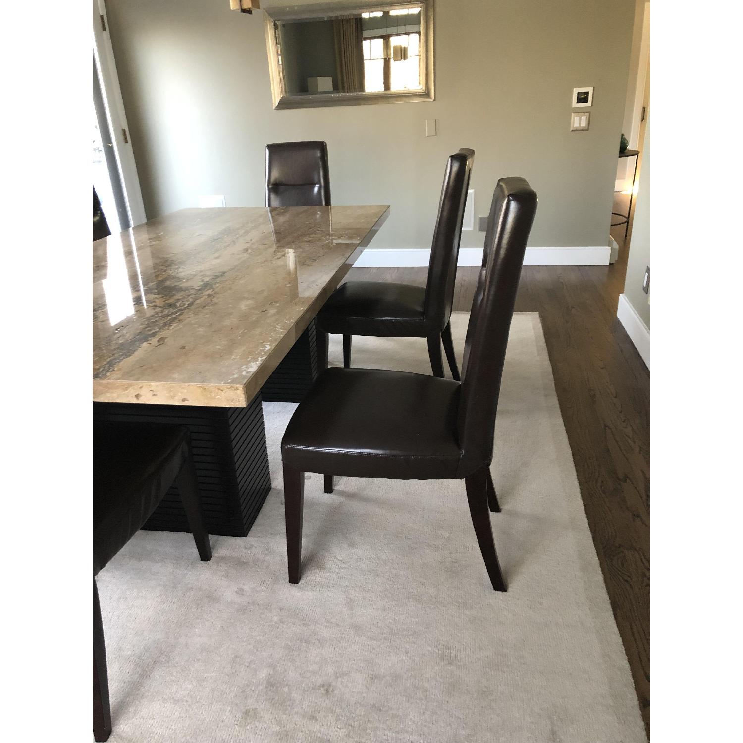 Italian Leather Dining Chairs - image-2