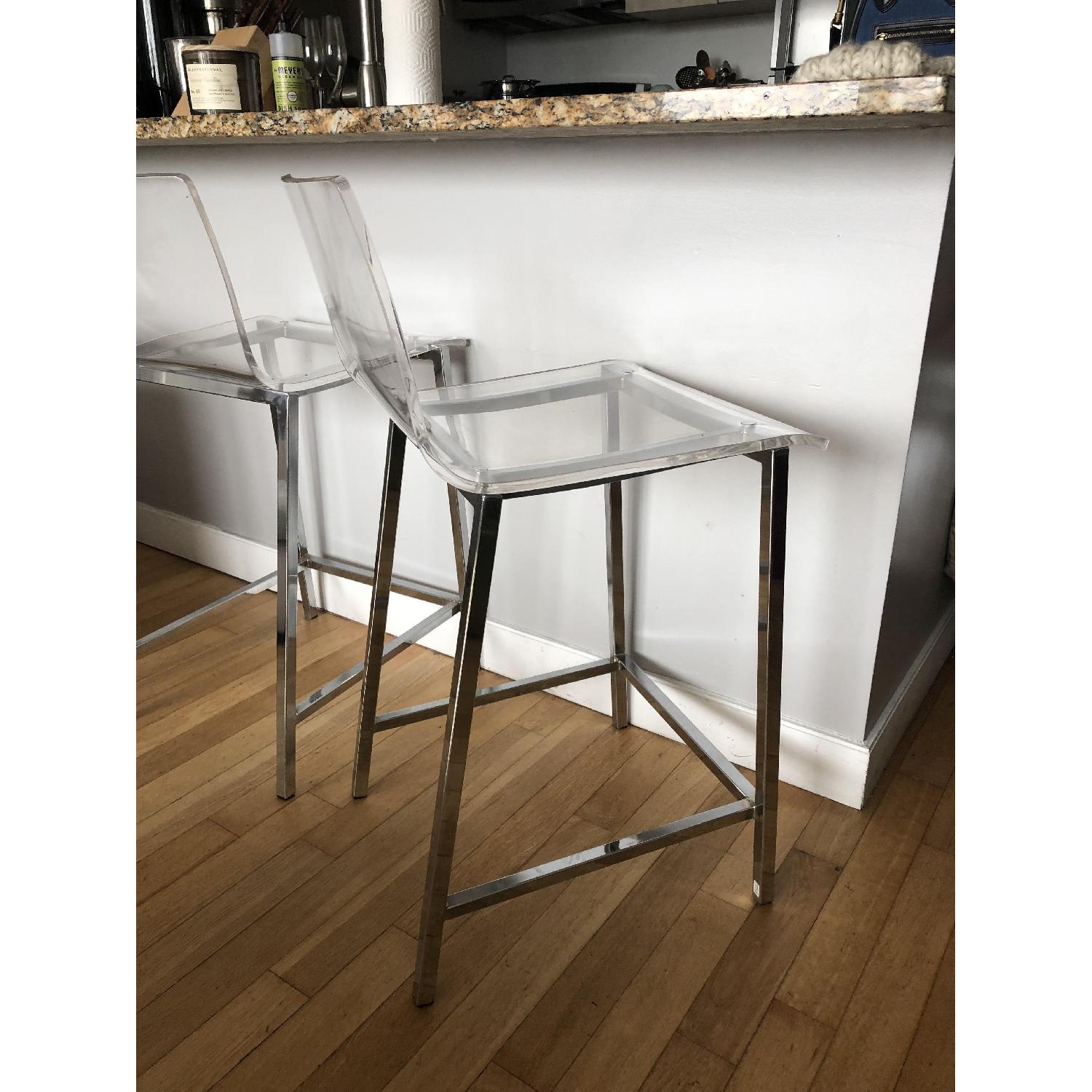 CB2 Acrylic Bar Stools - image-3