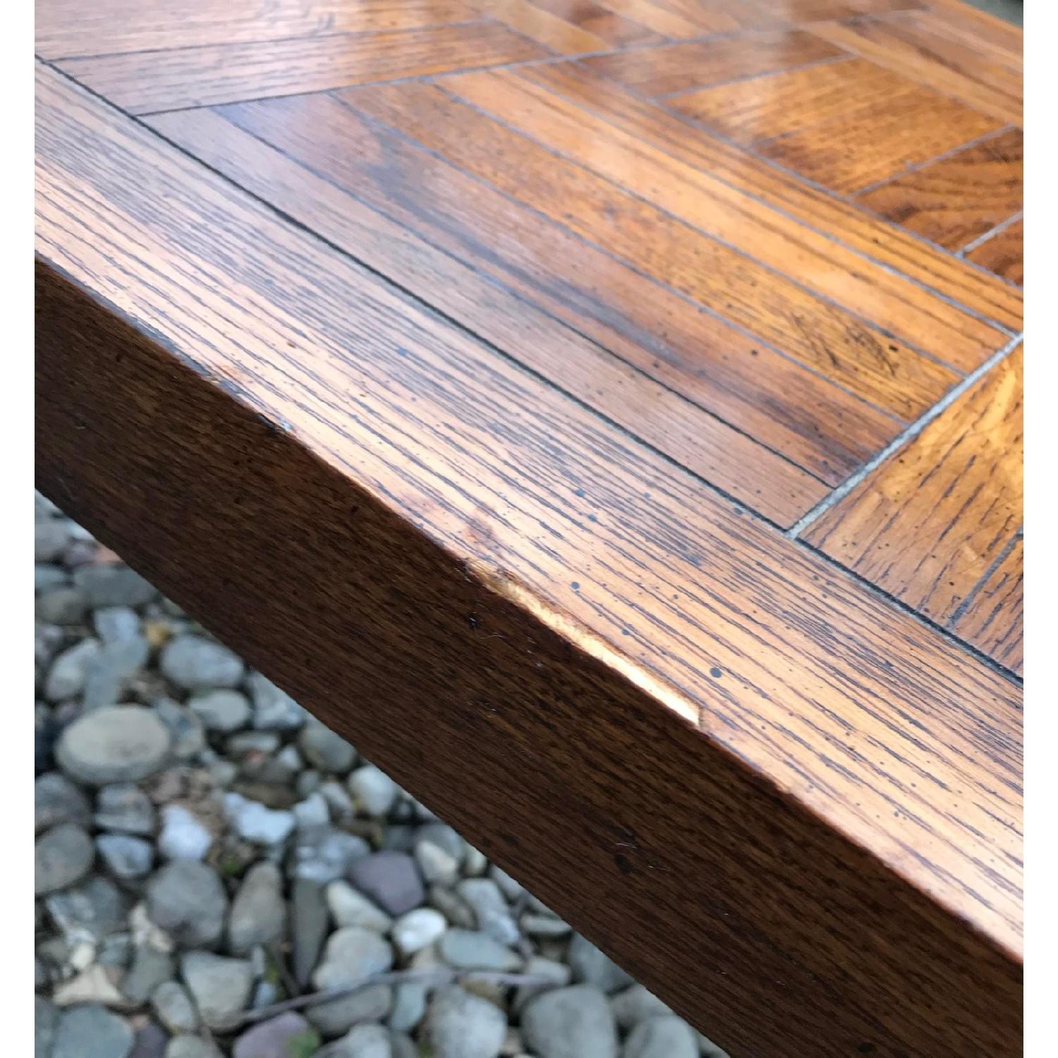 Lane Mid Century Brass & Parquet Coffee Table - image-7