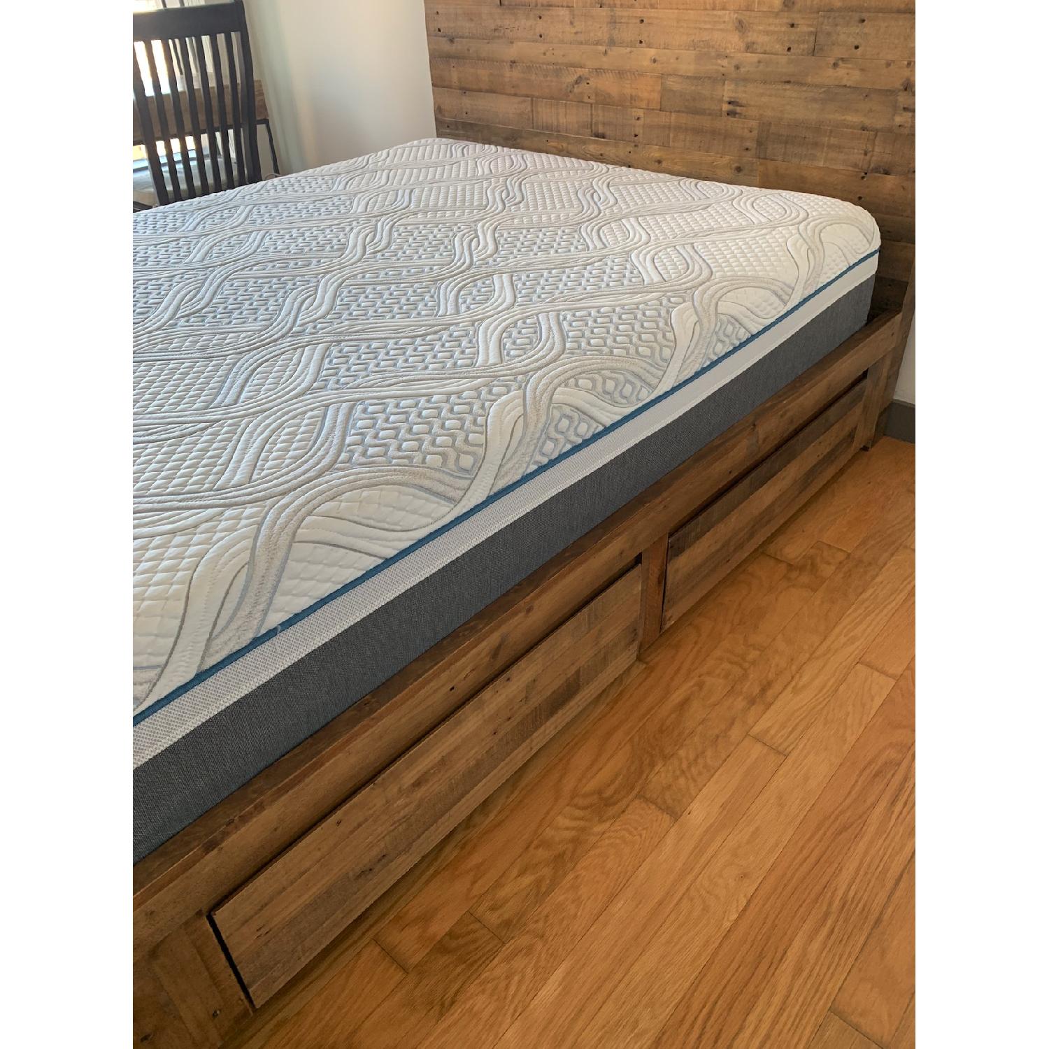 West Elm Emmerson Queen Size Storage Bed - image-2