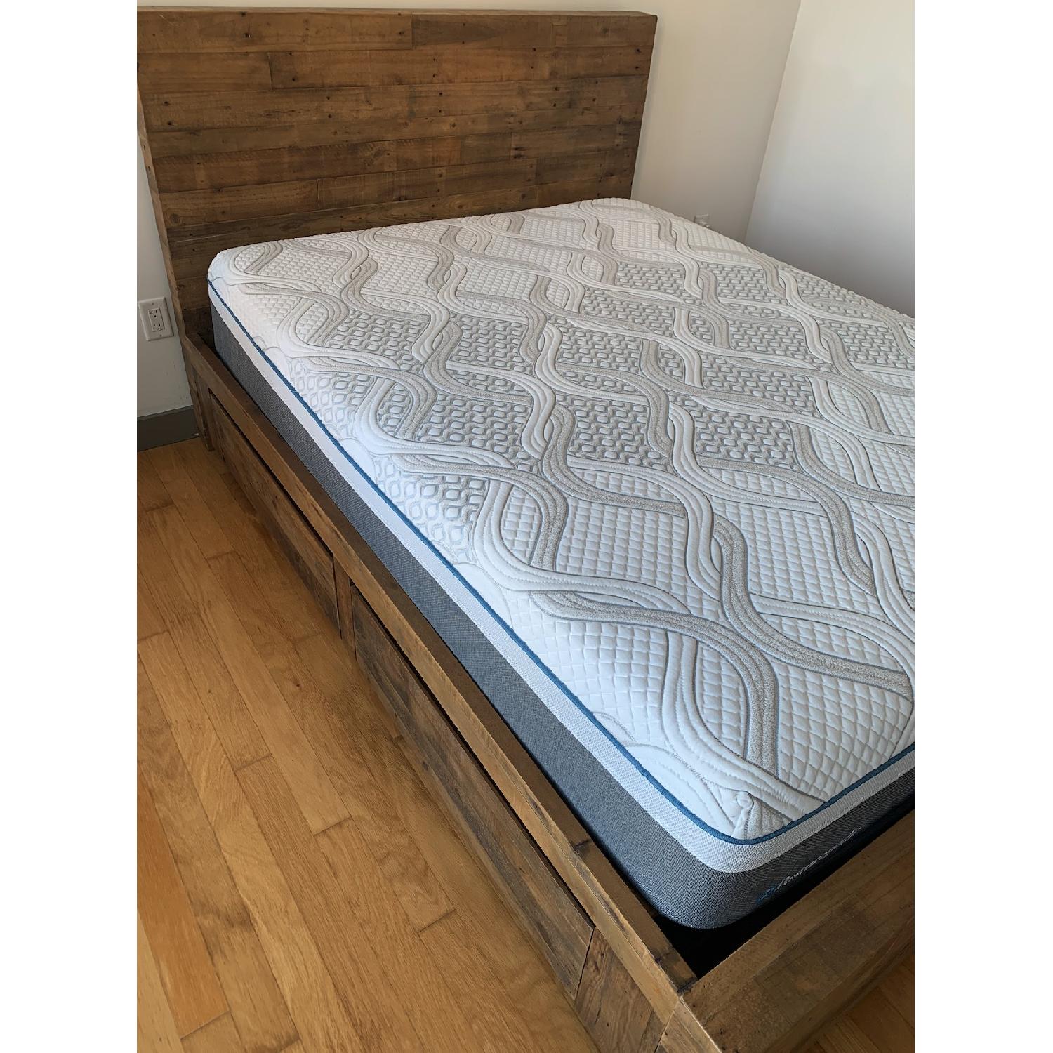 West Elm Emmerson Queen Size Storage Bed - image-3