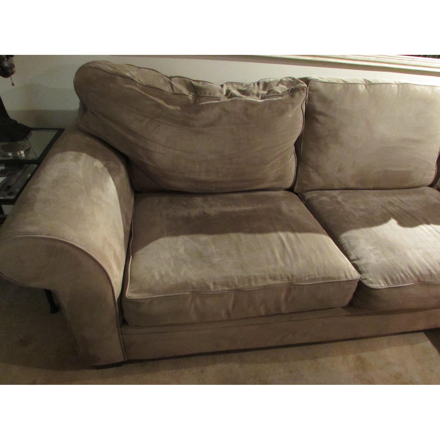 Macy's L Shaped Microfiber Sectional Sofa - image-7