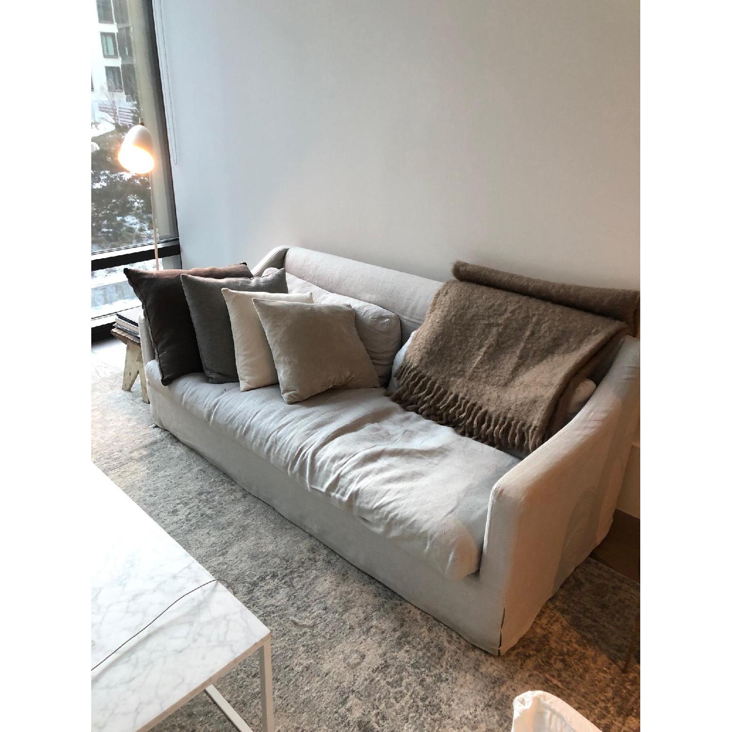 Restoration Hardware Belgian Classic Slope Arm Sofa - image-3