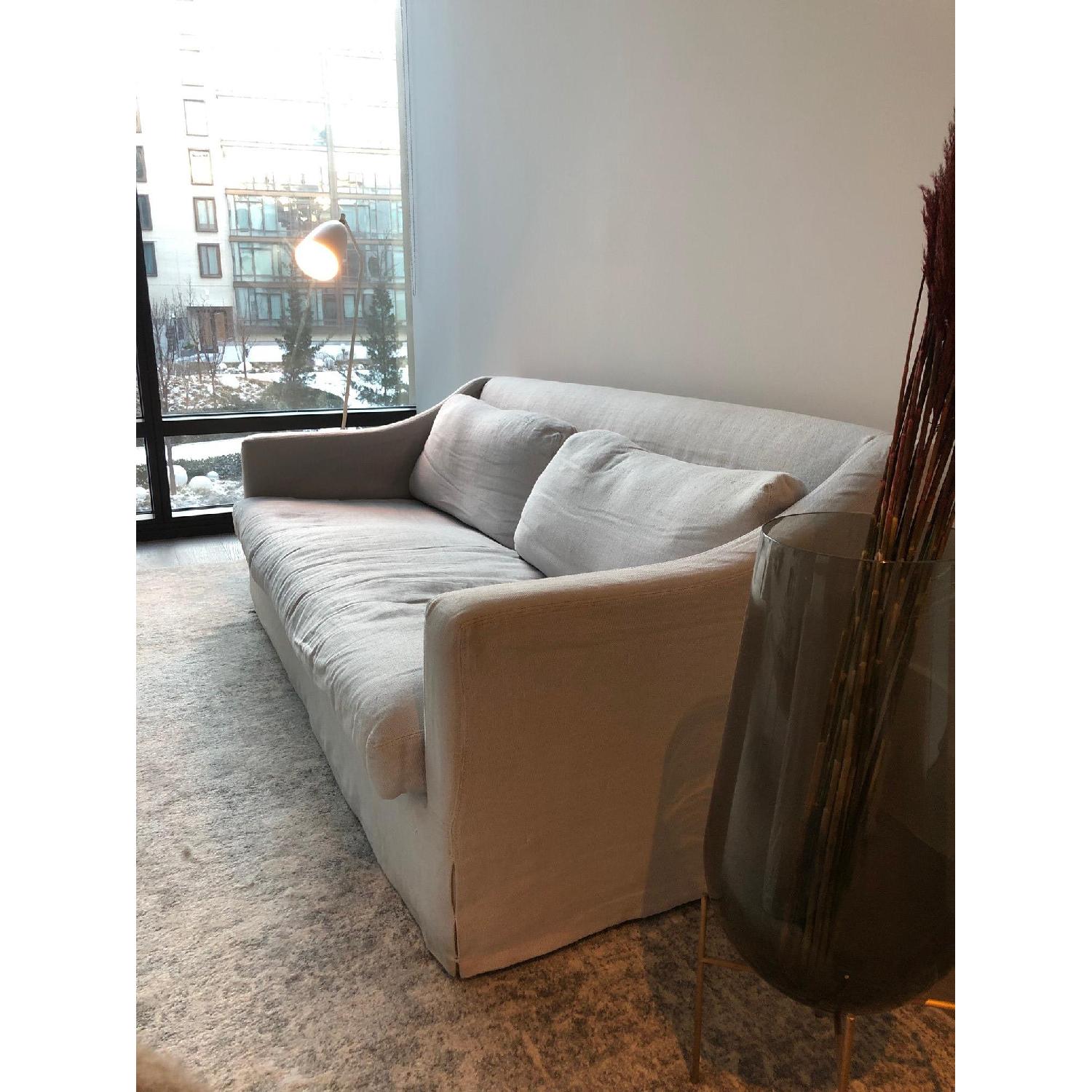 Restoration Hardware Belgian Classic Slope Arm Sofa - image-5