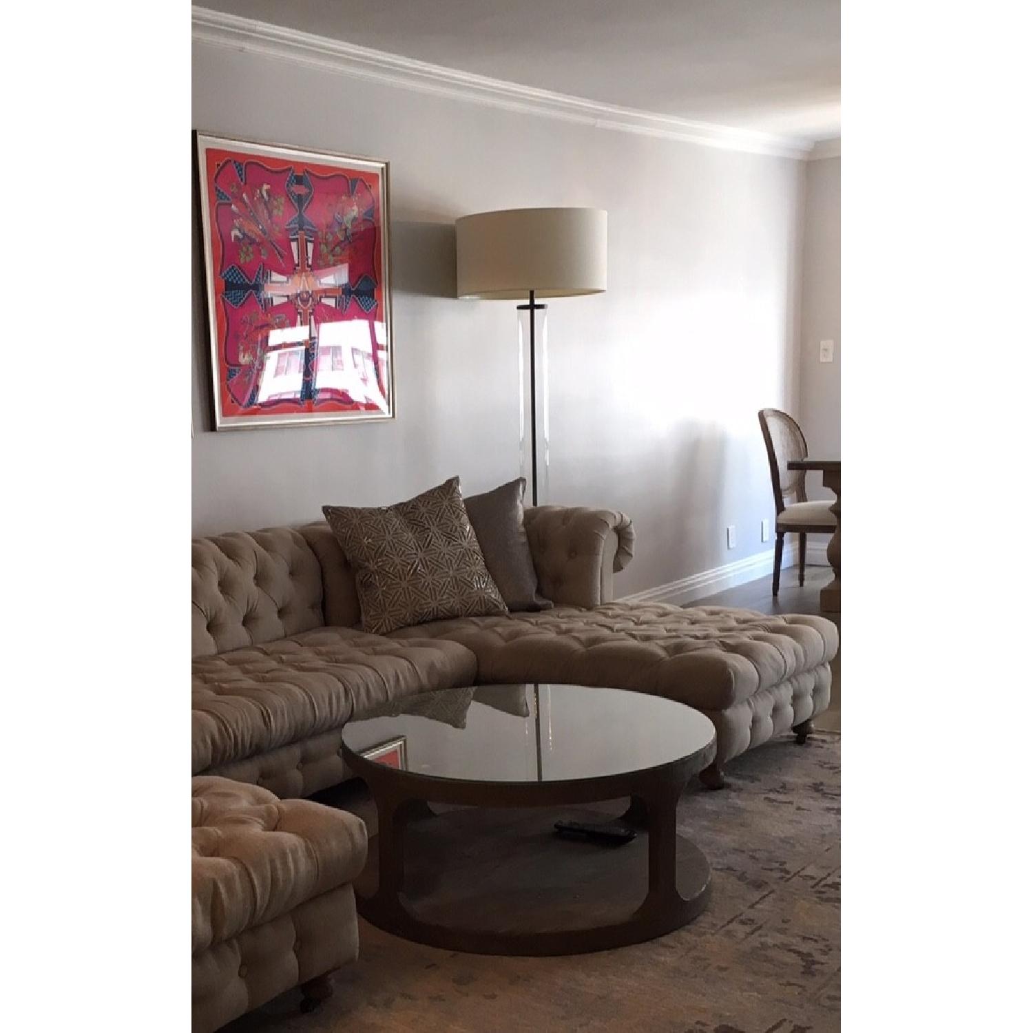 Restoration Hardware French Drum Linen Shades - image-1