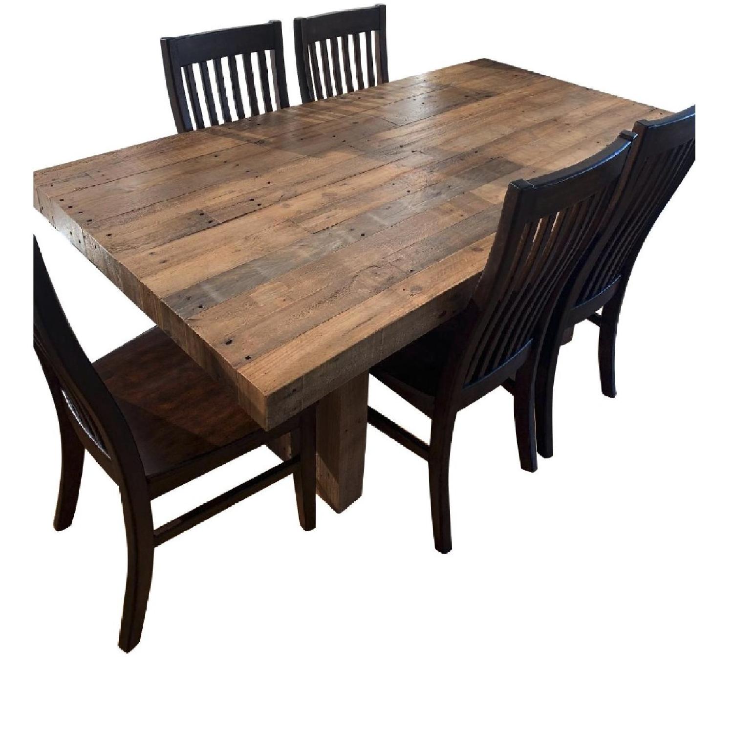 West Elm Reclaimed Pine Wood Dining Table Aptdeco