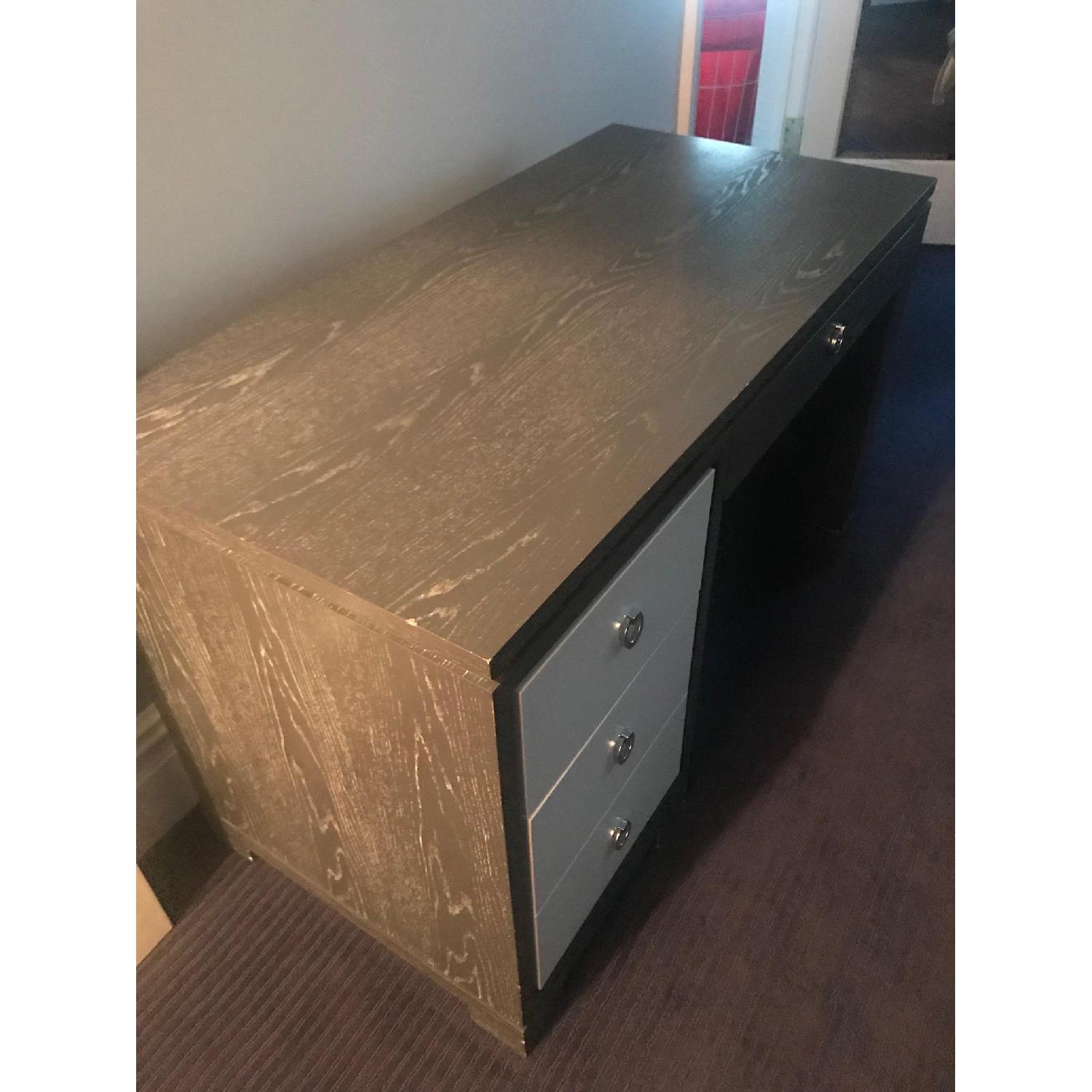 Bungalow 5 Grey Cerused Oak desk - image-4