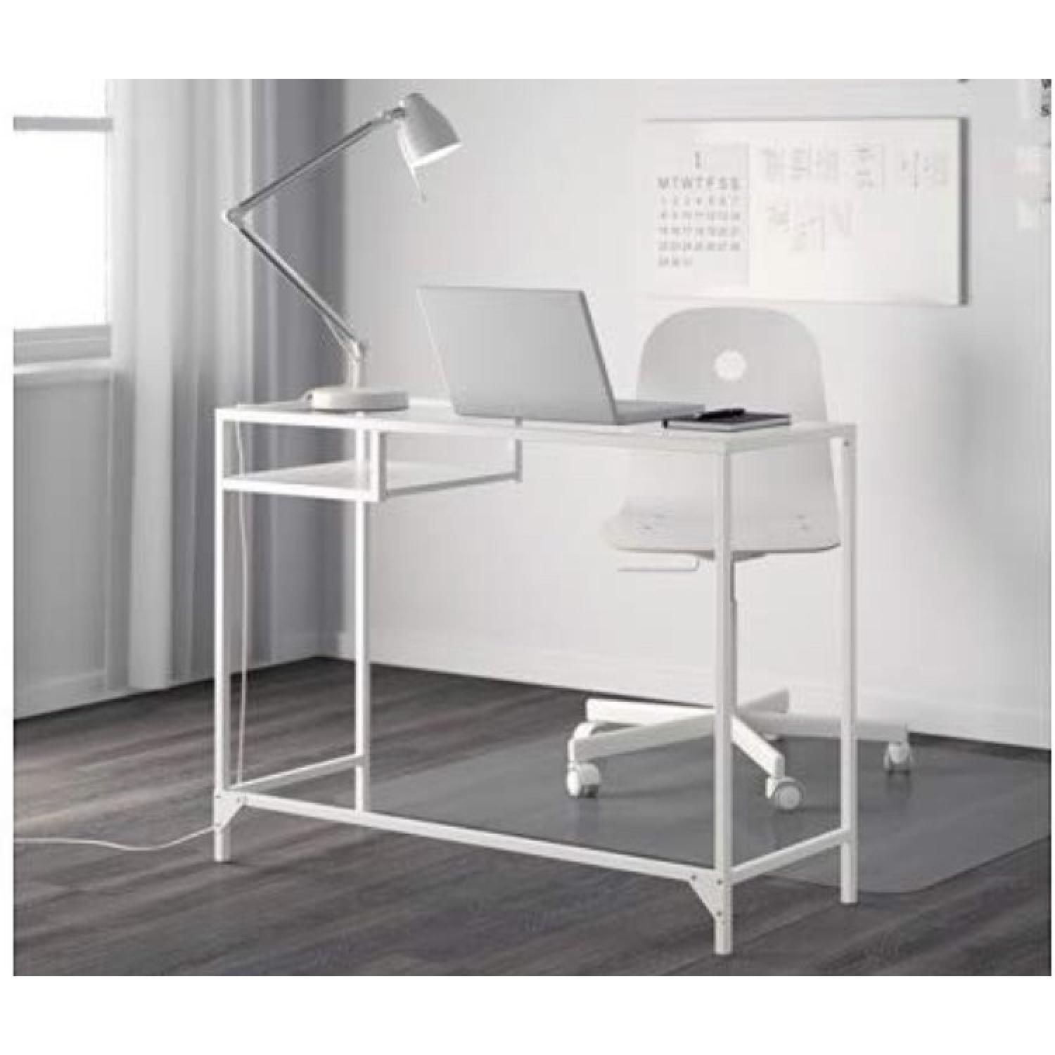 Ikea White Laptop Stand Desk - image-1
