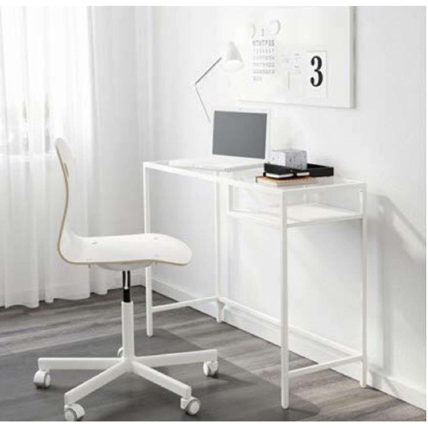 Ikea White Laptop Stand Desk - image-2