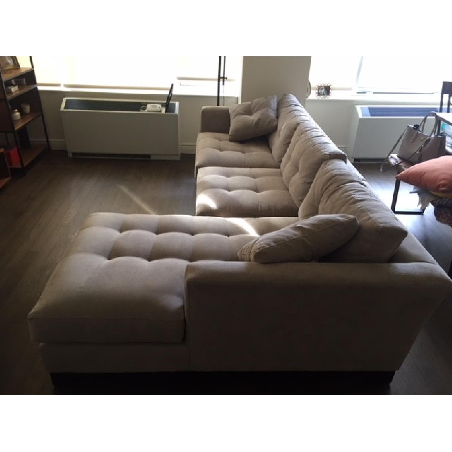 Macy's Elliot 2 Piece Fabric Chaise Sectional Sofa - image-1