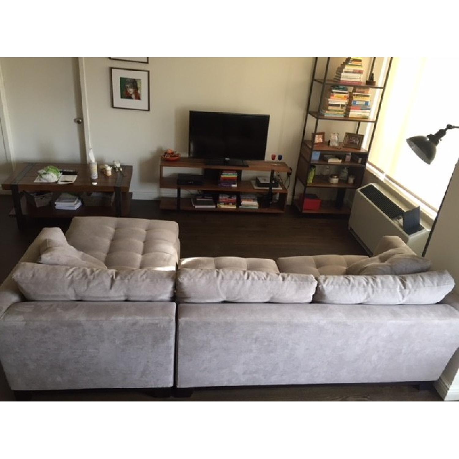 Macy's Elliot 2 Piece Fabric Chaise Sectional Sofa - image-2