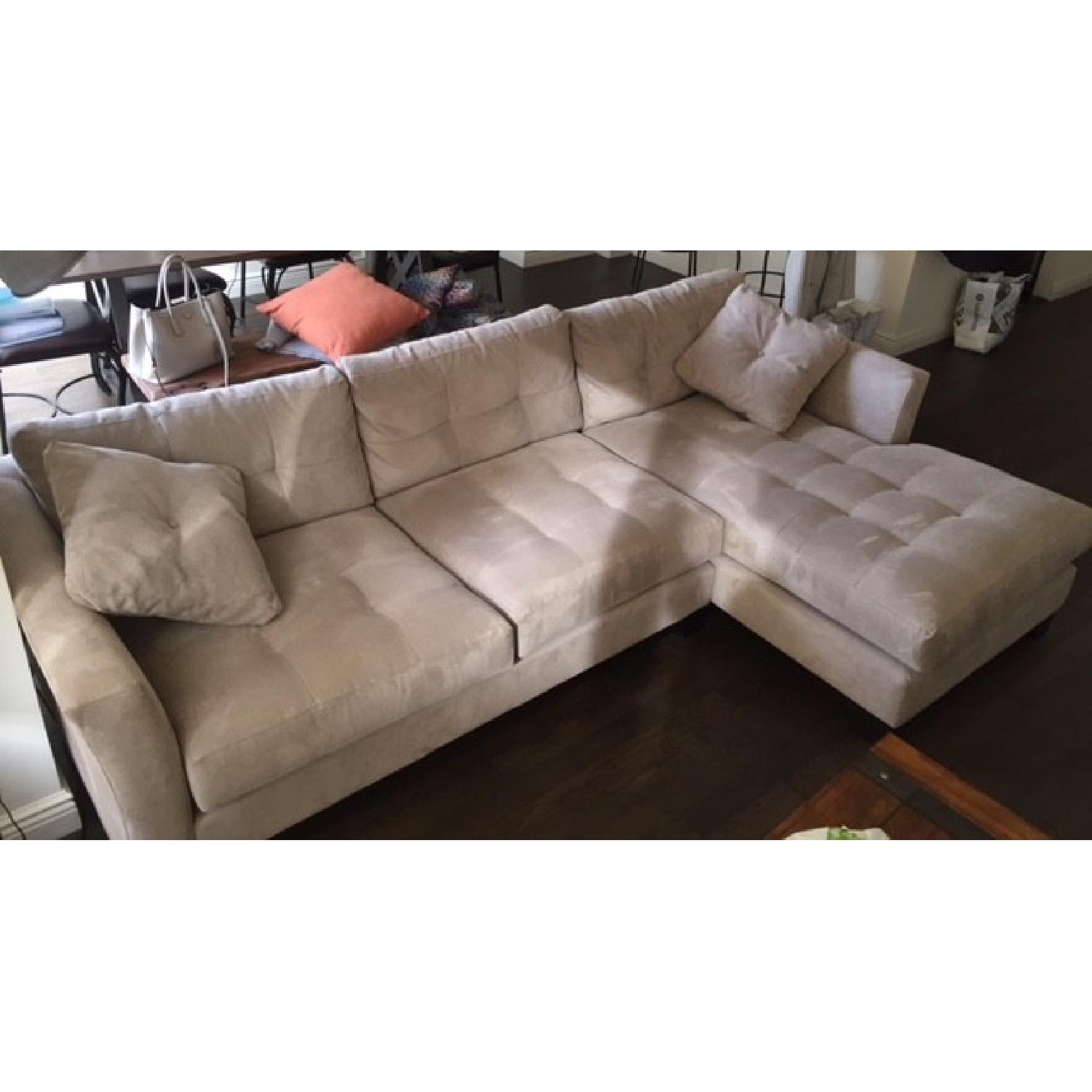 Macy's Elliot 2 Piece Fabric Chaise Sectional Sofa - image-4