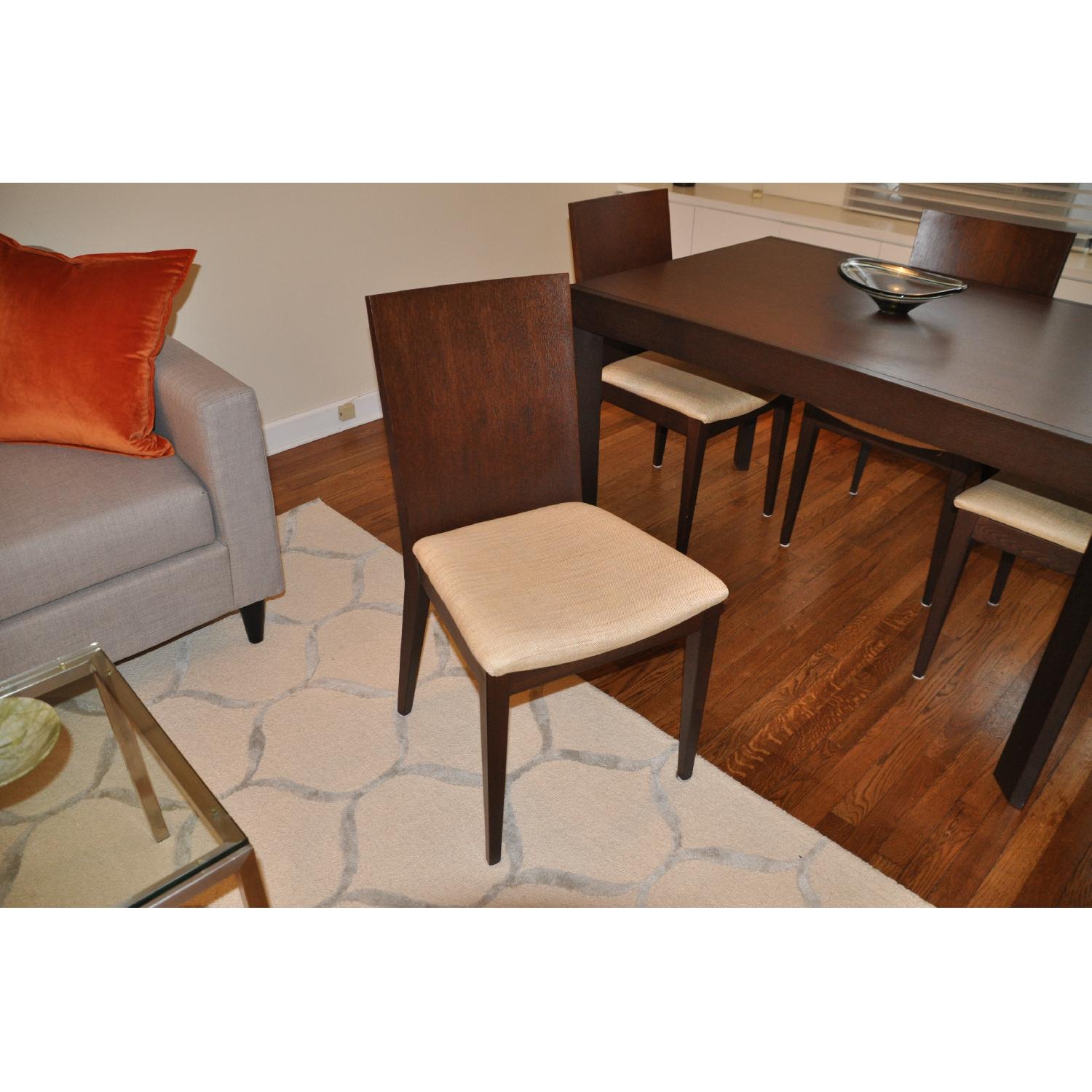 Calligaris Contemporary Extendable Dining Table w/ 4 Chairs - image-3
