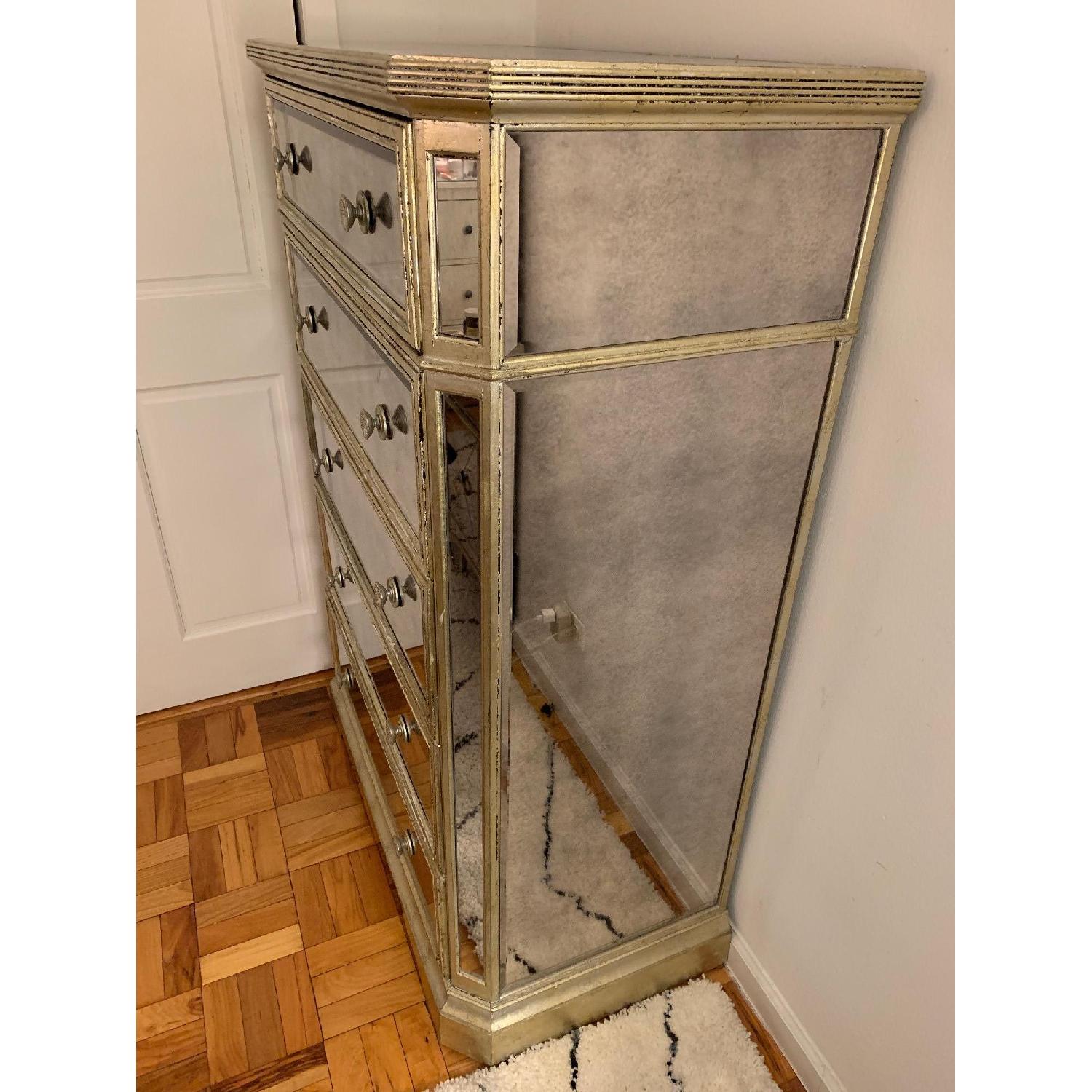 Z Gallerie Borghese Mirrored 5 Drawer Chest - image-5