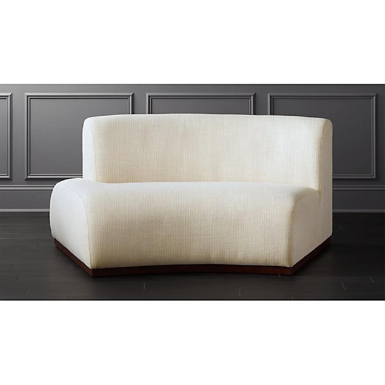 CB2 Fred Segal Moon Pearl Right Arm Sofa - image-2