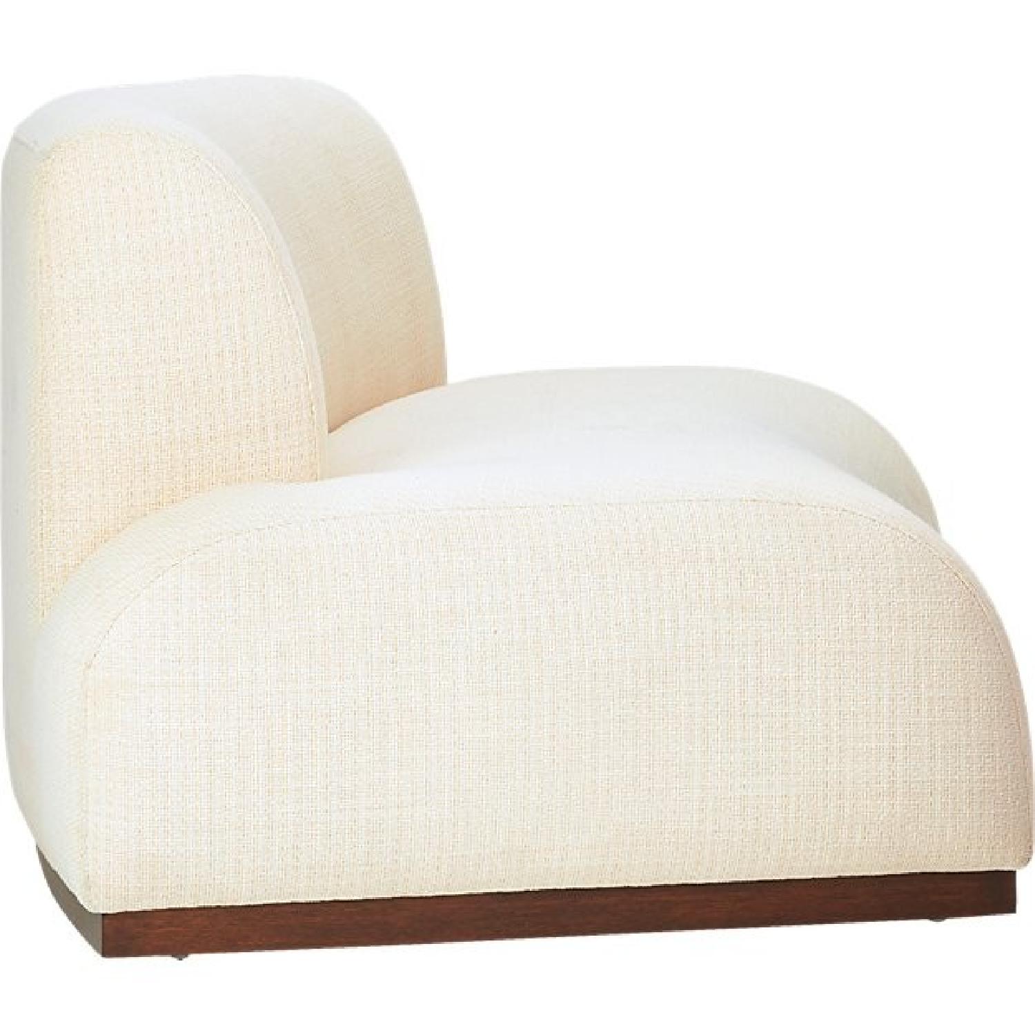 CB2 Fred Segal Moon Pearl Right Arm Sofa - image-4