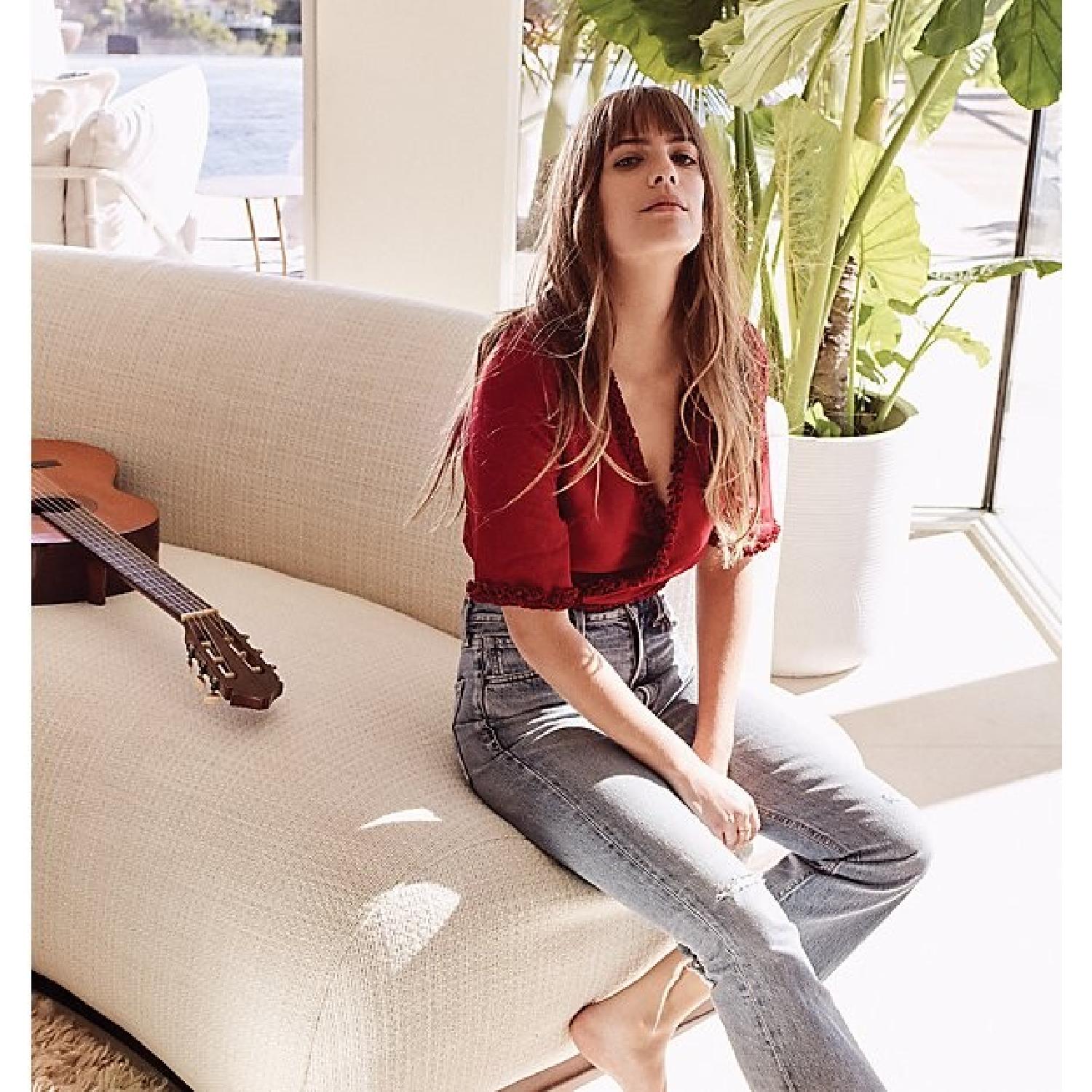 CB2 Fred Segal Moon Pearl Right Arm Sofa - image-6