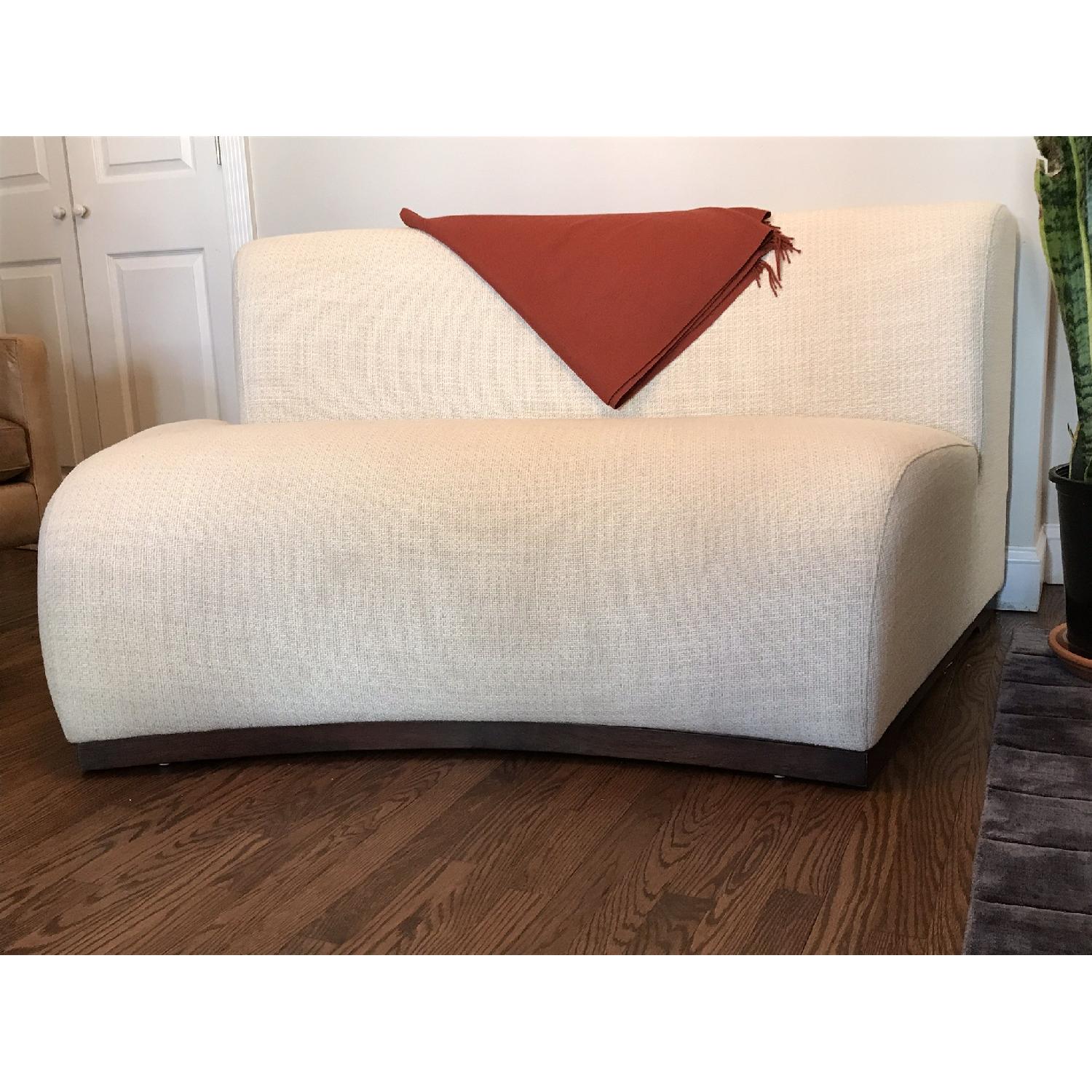 CB2 Fred Segal Moon Pearl Right Arm Sofa - image-11