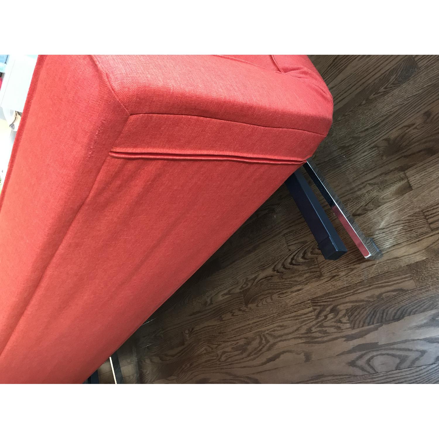 CB2 Flex Orange Sleeper Sofa - image-9