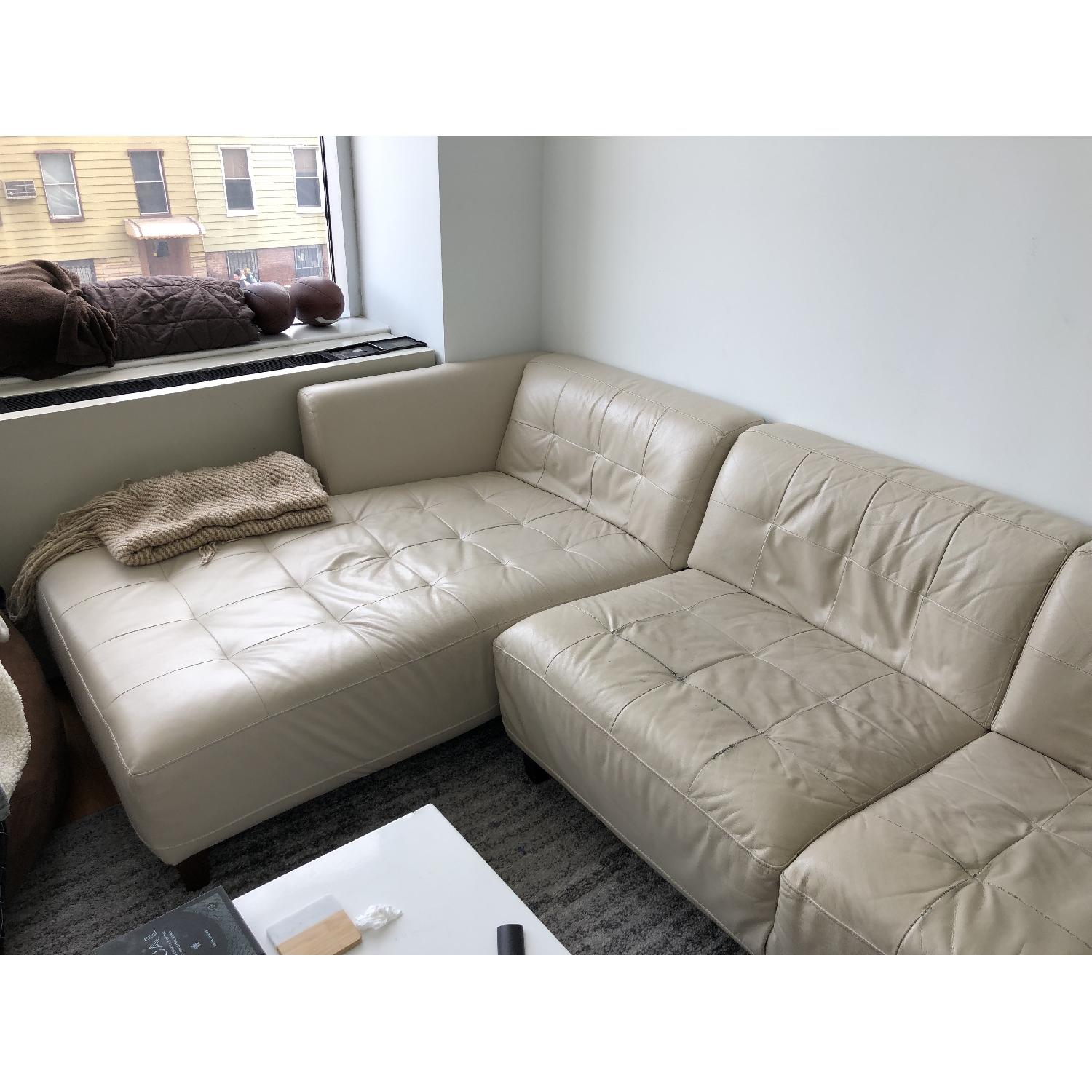 West Elm Leather 2-Piece Sectional Sofa - image-2