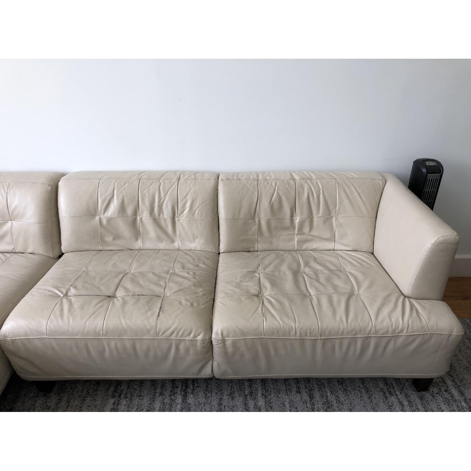 West Elm Leather 2-Piece Sectional Sofa - image-4
