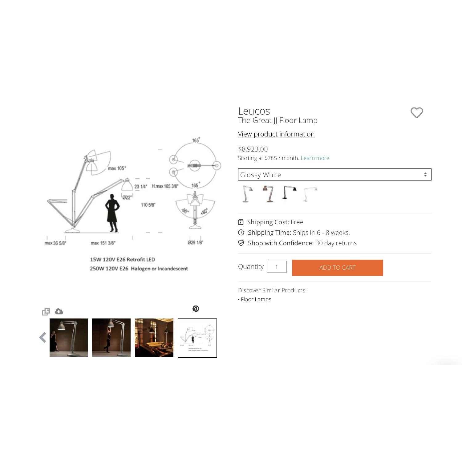 Leucos USA Great JJ Floor Lamp - image-1