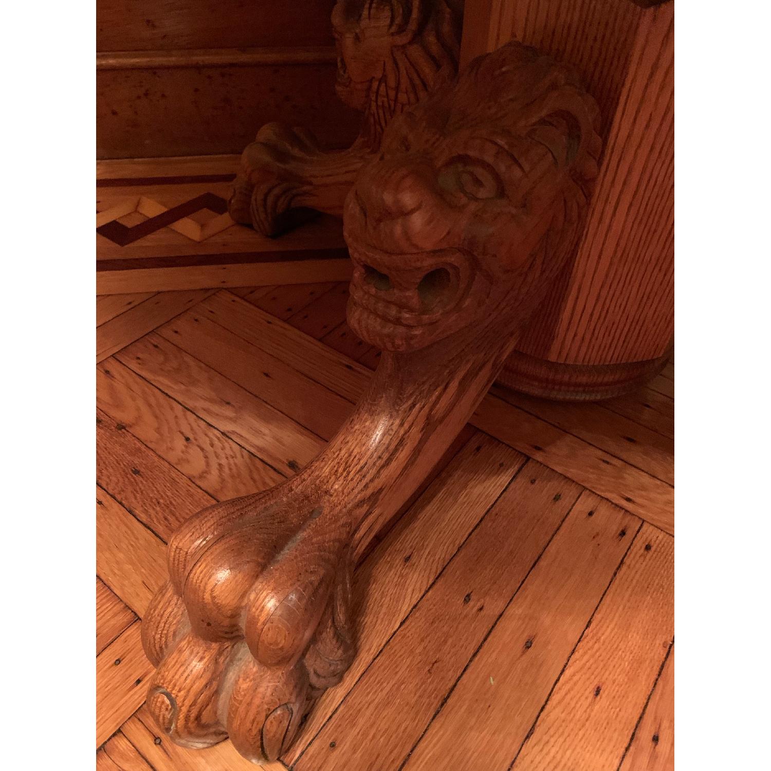 Vintage Victorian Oak Table - image-3