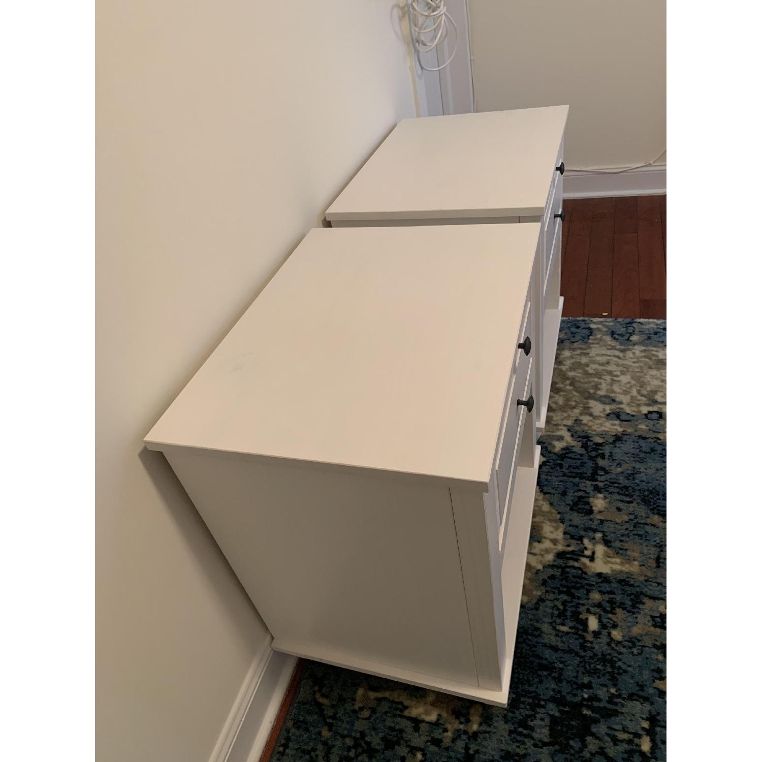 Ikea Hornsund White Nightstands AptDeco