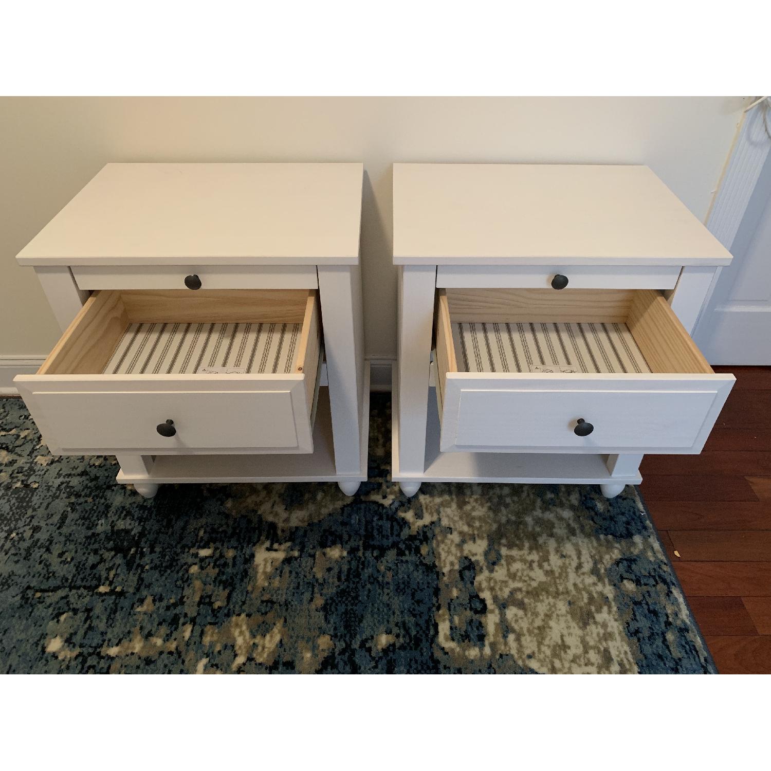 Ikea Hornsund White Nightstands AptDeco