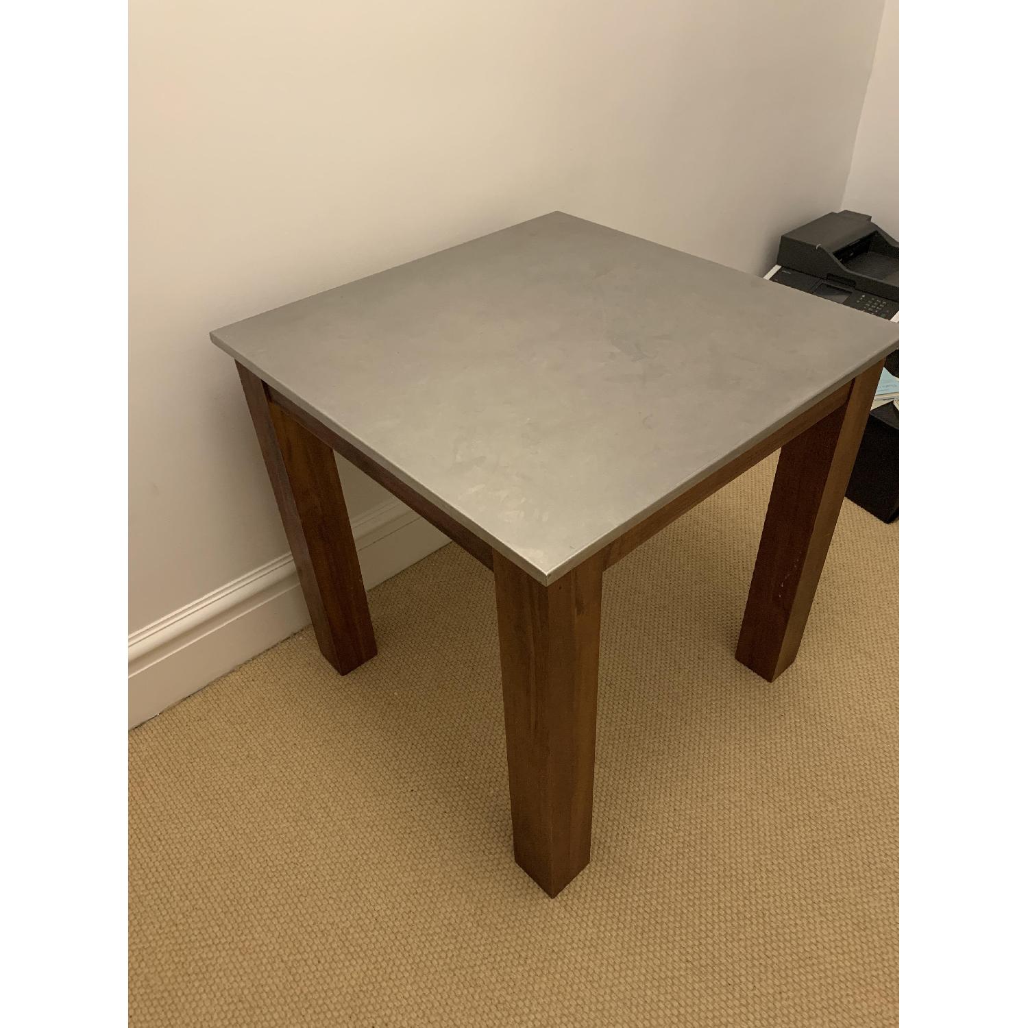 West Elm Rustic Kitchen Square Table - image-1