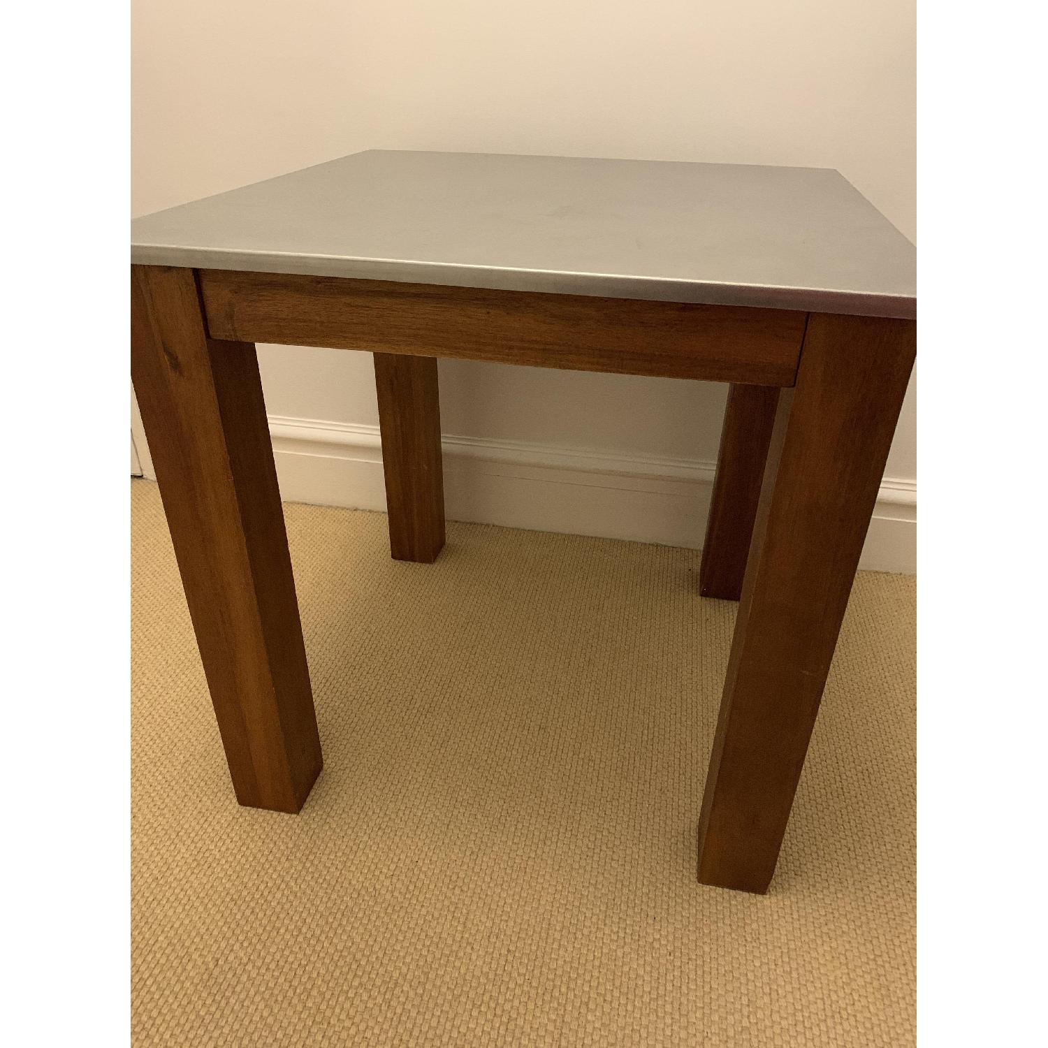 West Elm Rustic Kitchen Square Table - image-3