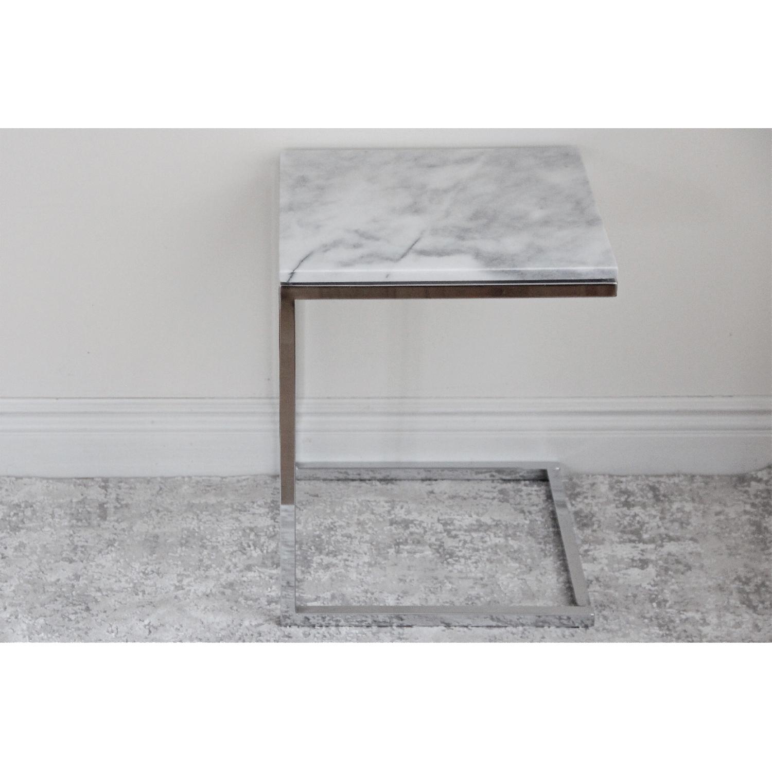 CB2 Smart Marble Side Table - image-2