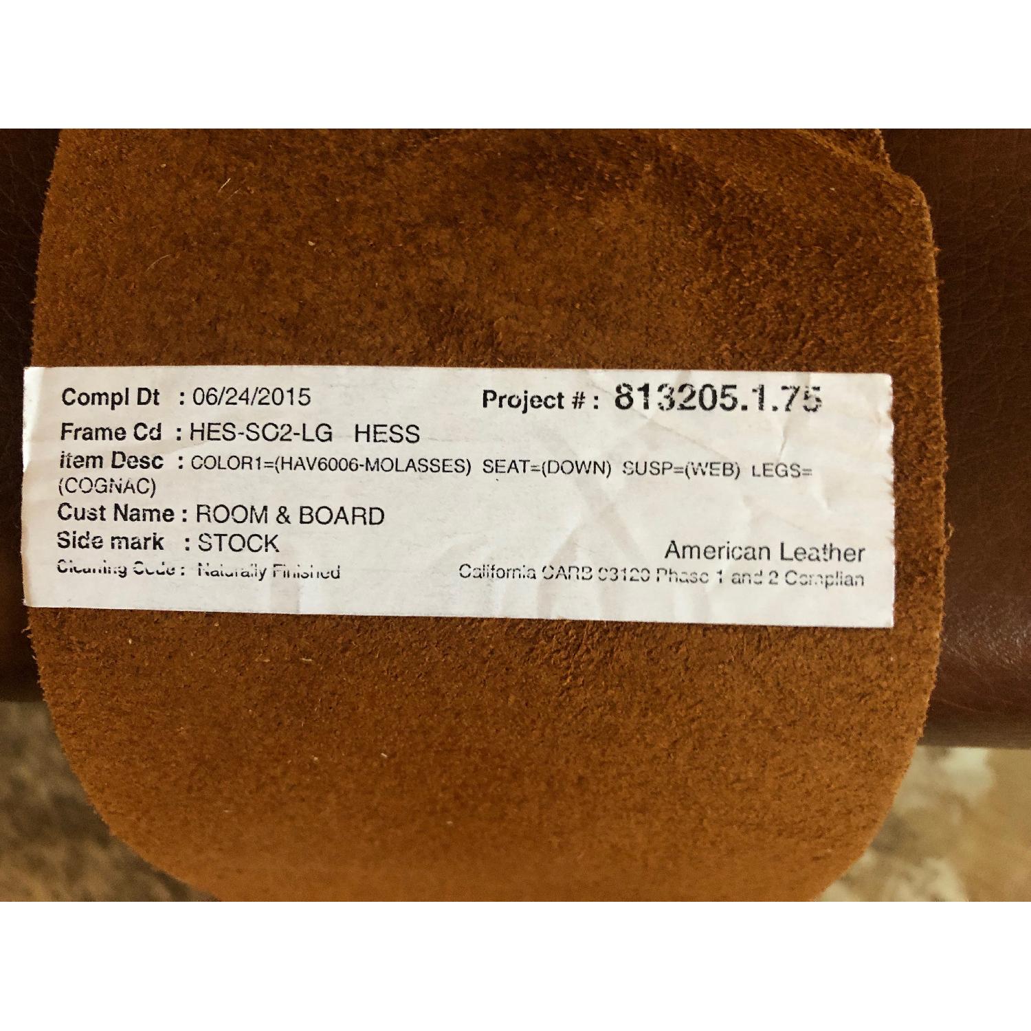 Room & Board Hess Sofa in Brighton Cognac Leather - image-4