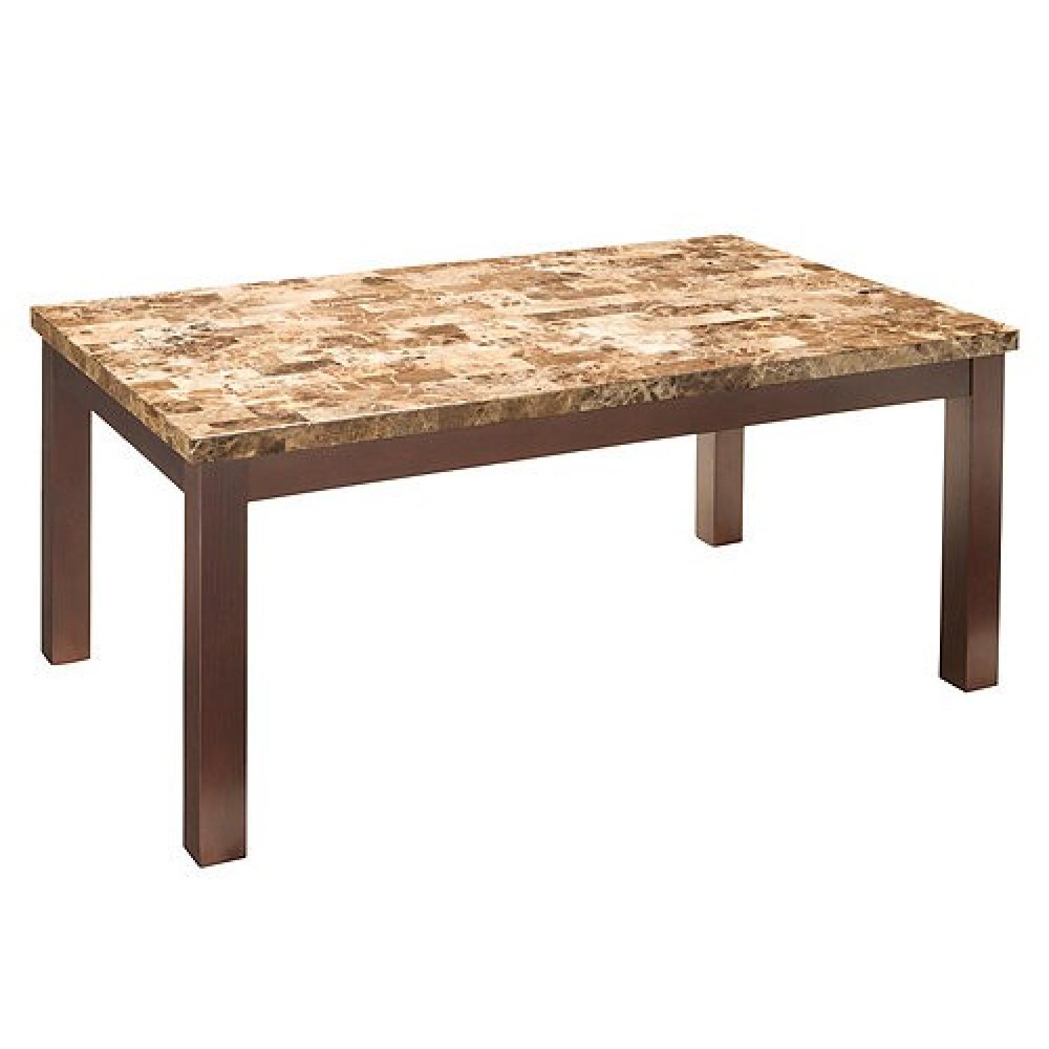 Raymour & Flanigan Bedrock 5-Piece Marble Dining Set - image-4