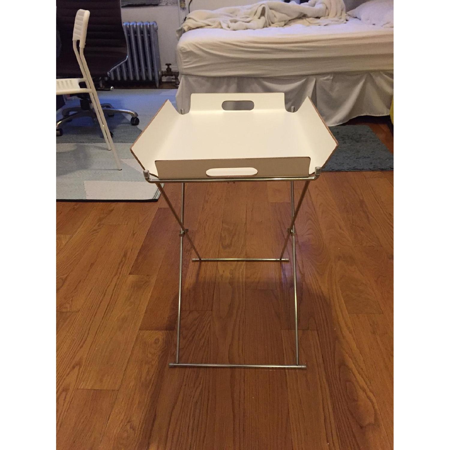 CB2 Formosa White Tray Table - image-4