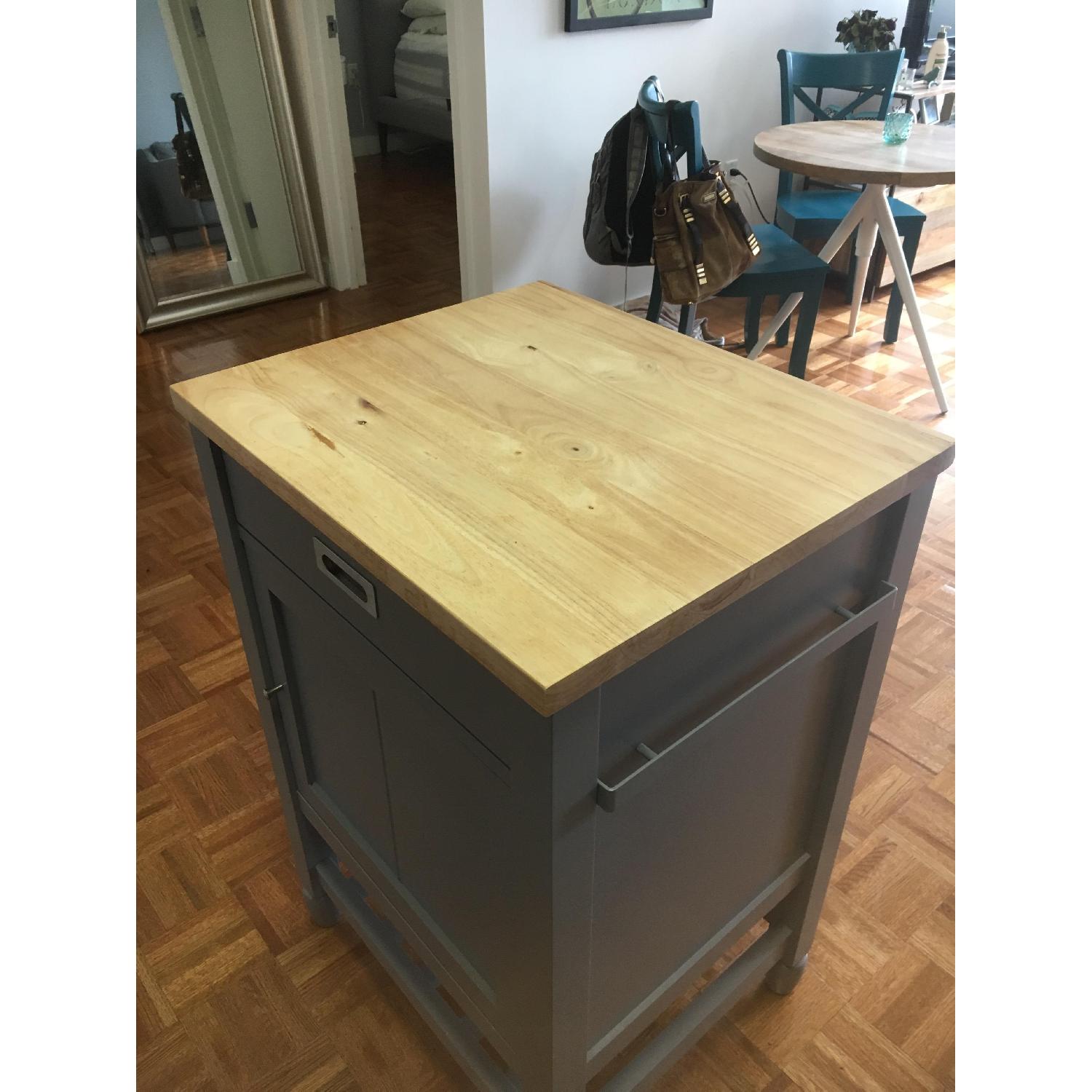 Crate & Barrel Kitchen Cart/Island - image-1