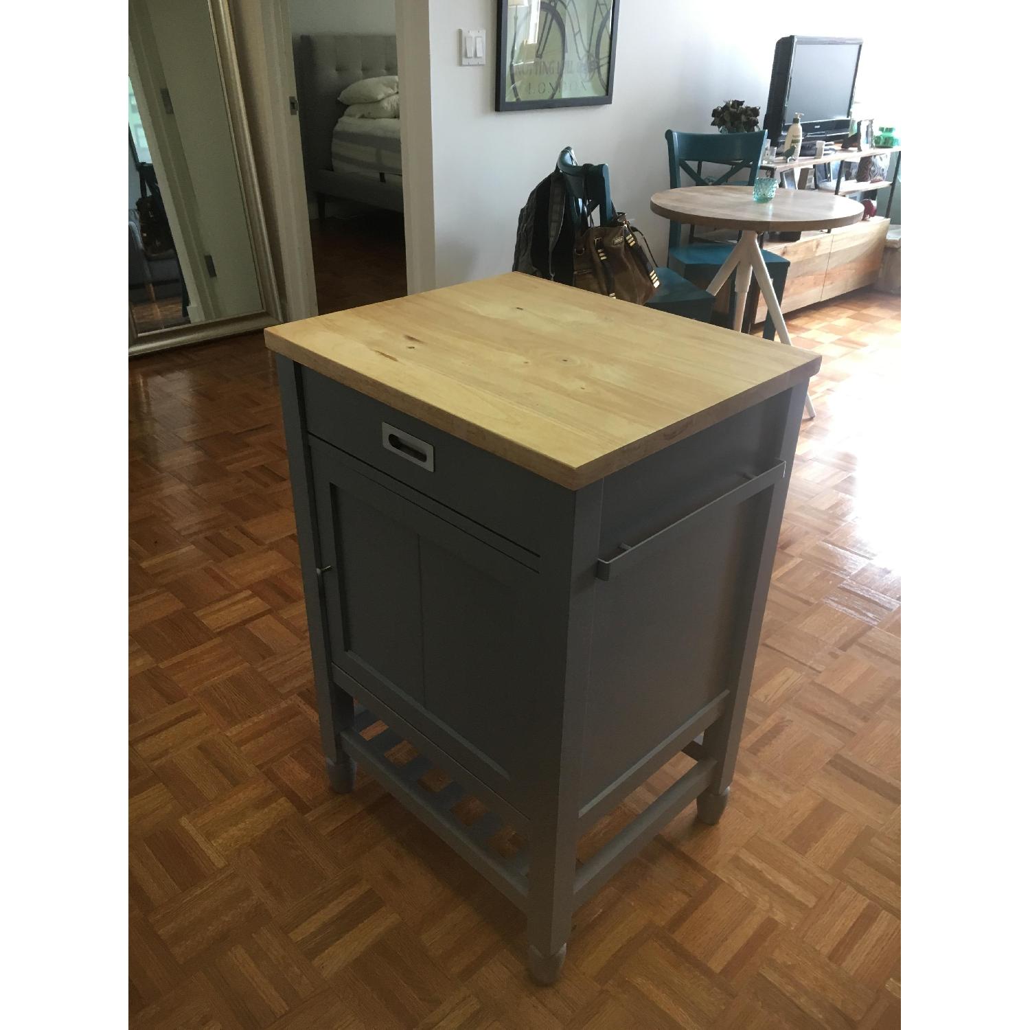 Crate & Barrel Kitchen Cart/Island - image-2