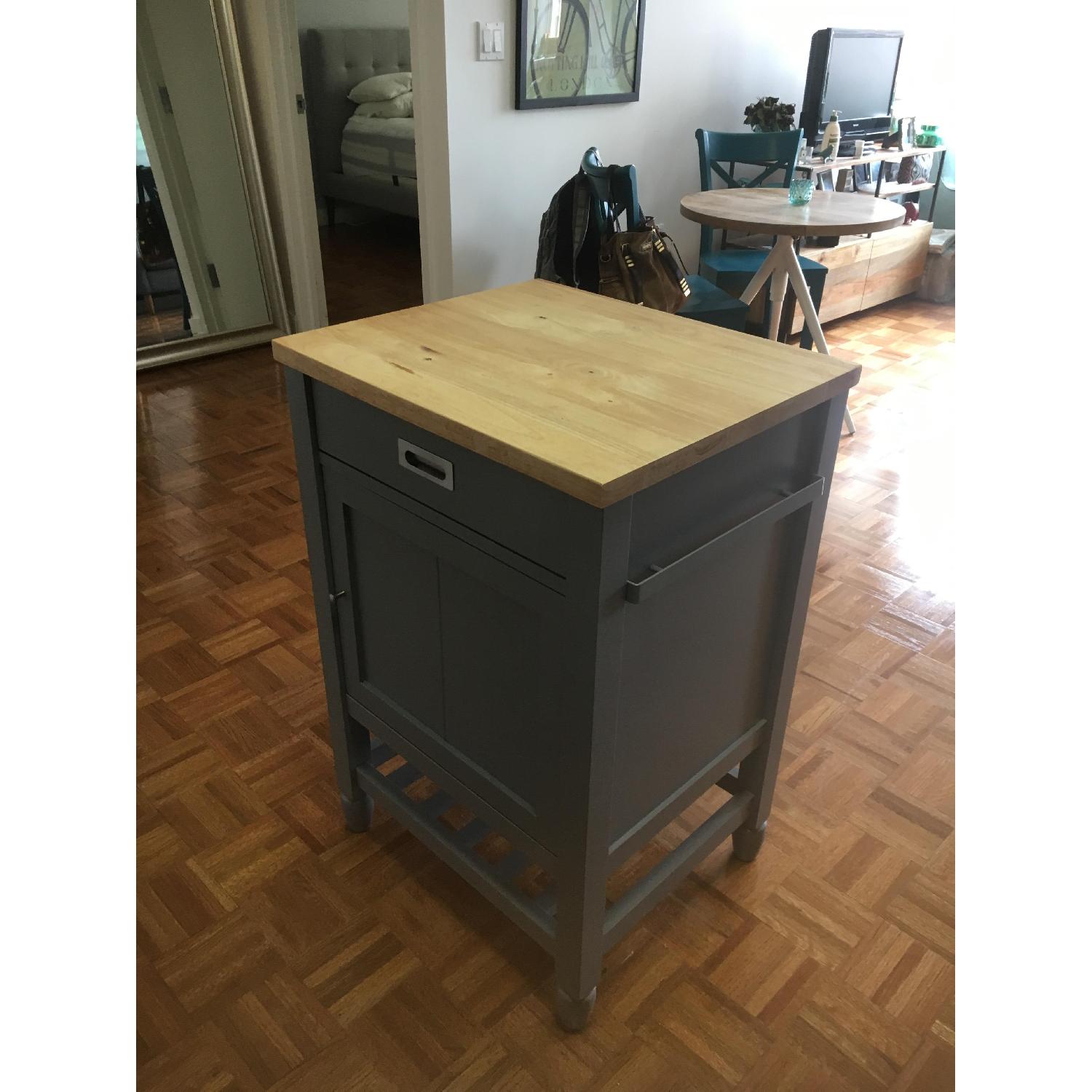 Crate & Barrel Kitchen Cart/Island - image-3