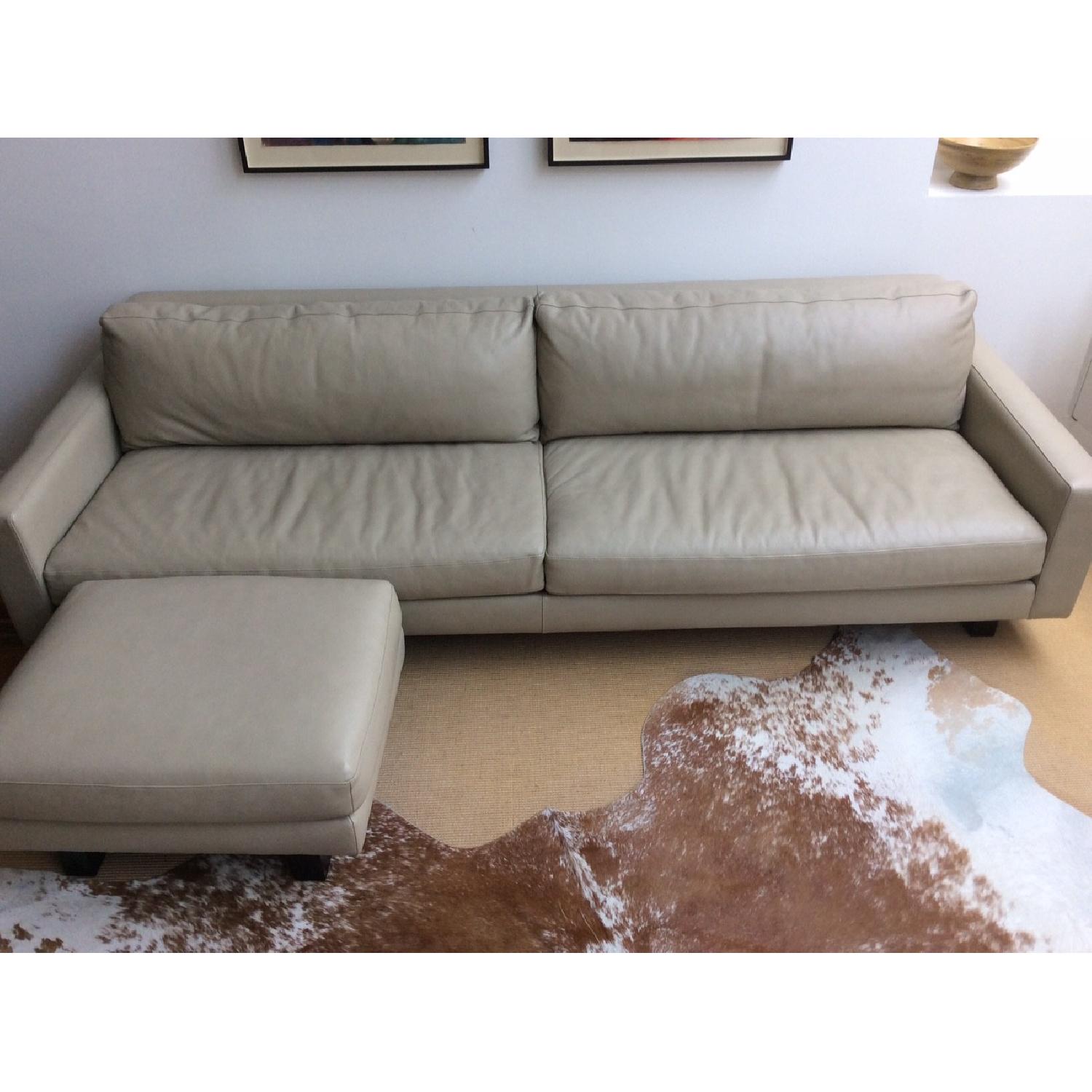 Room & Board Hess Leather Sofa & Ottoman - image-6