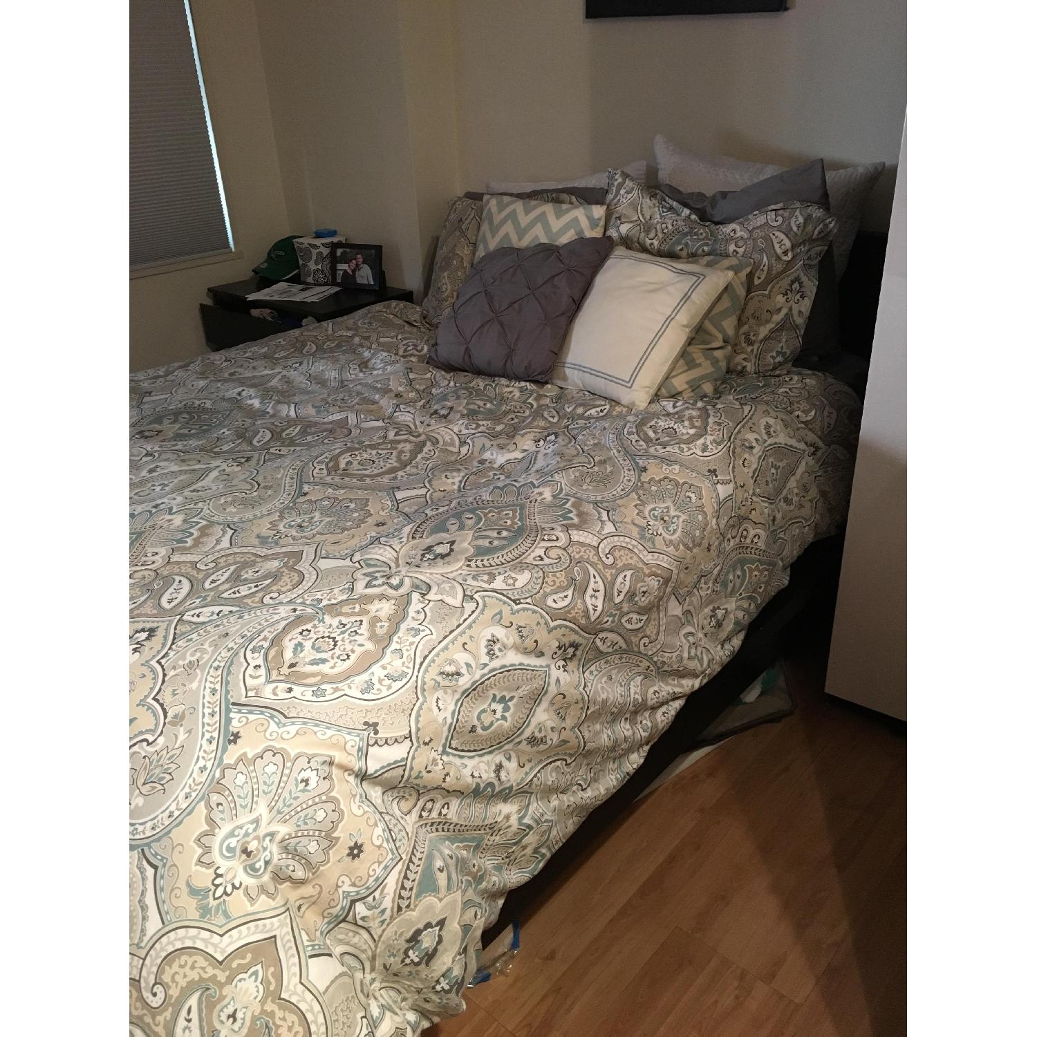 Ikea Malm High Queen Size Bed Frame + Kullen 3 Drawer Chest - image-4