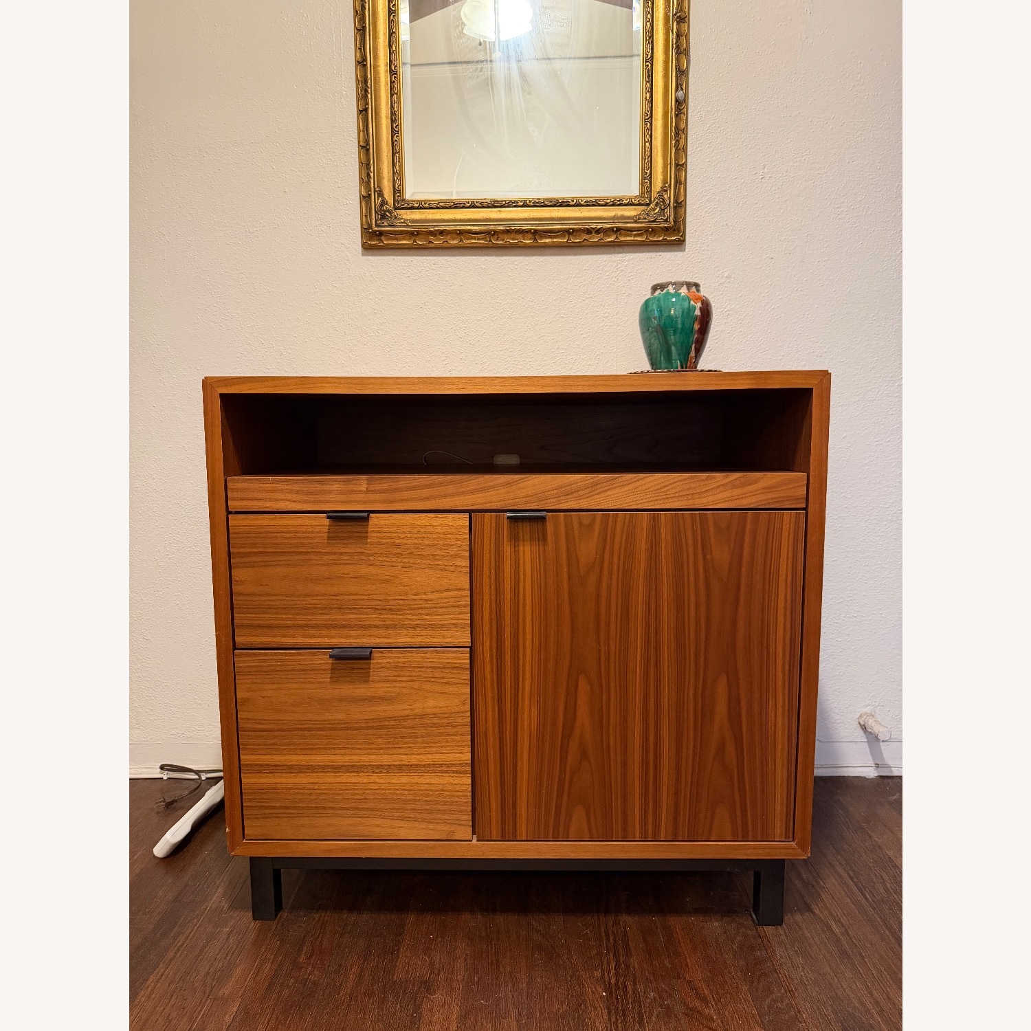 Room & Board Copenhagen Office Walnut Armoire Desk - image-8