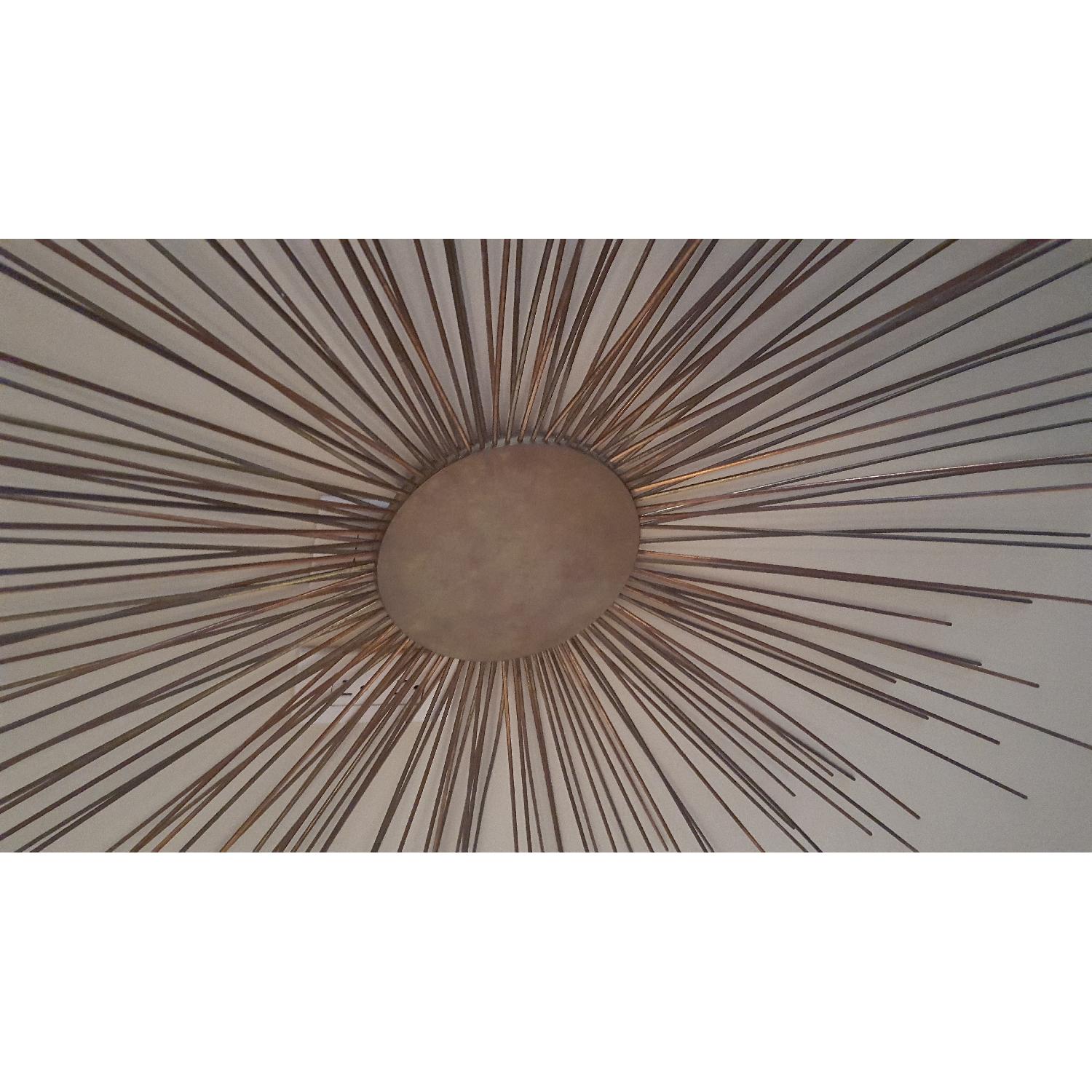Brass Starburst Wall Sculpture - image-2