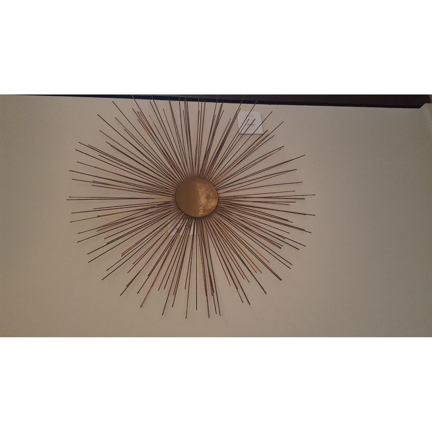 Brass Starburst Wall Sculpture - image-3