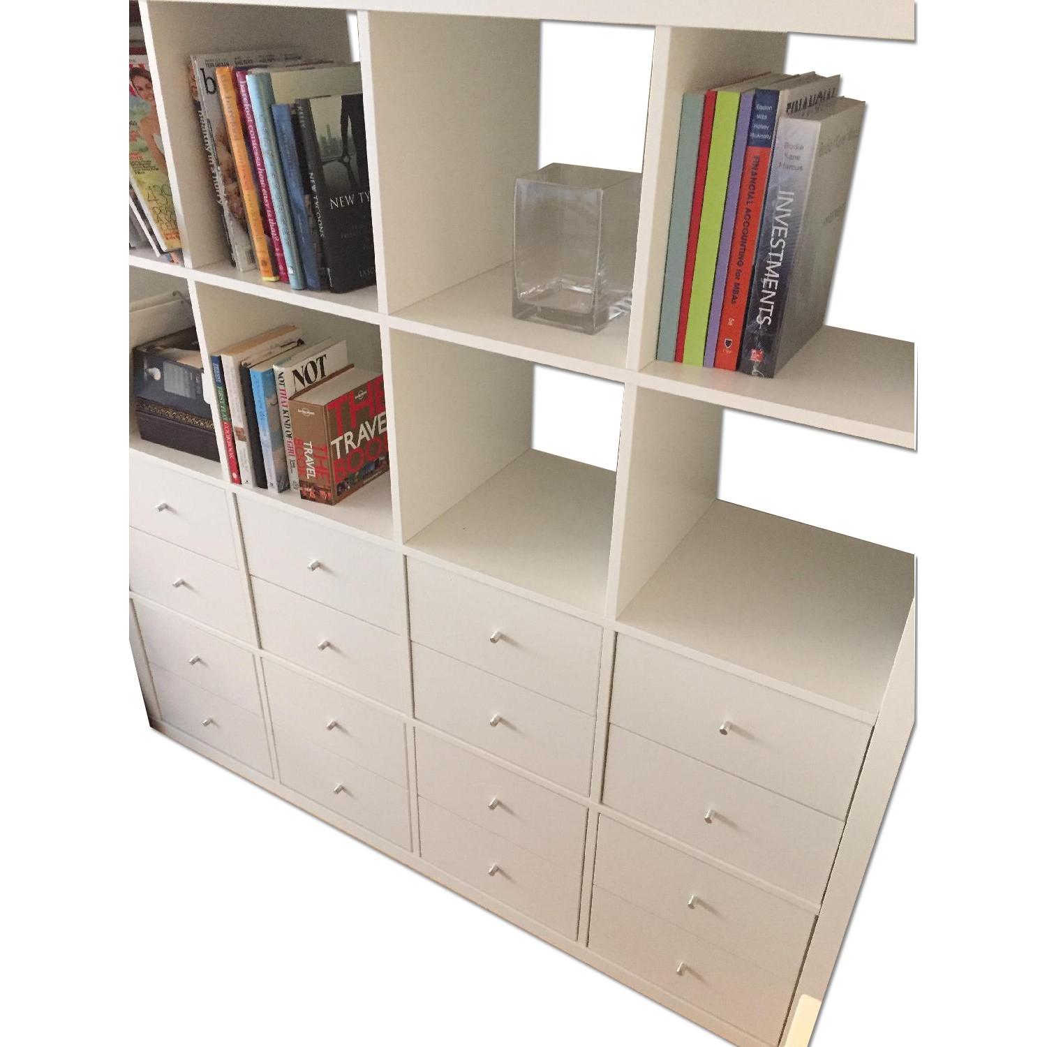 Ikea Kallax Shelving Unit in White - AptDeco